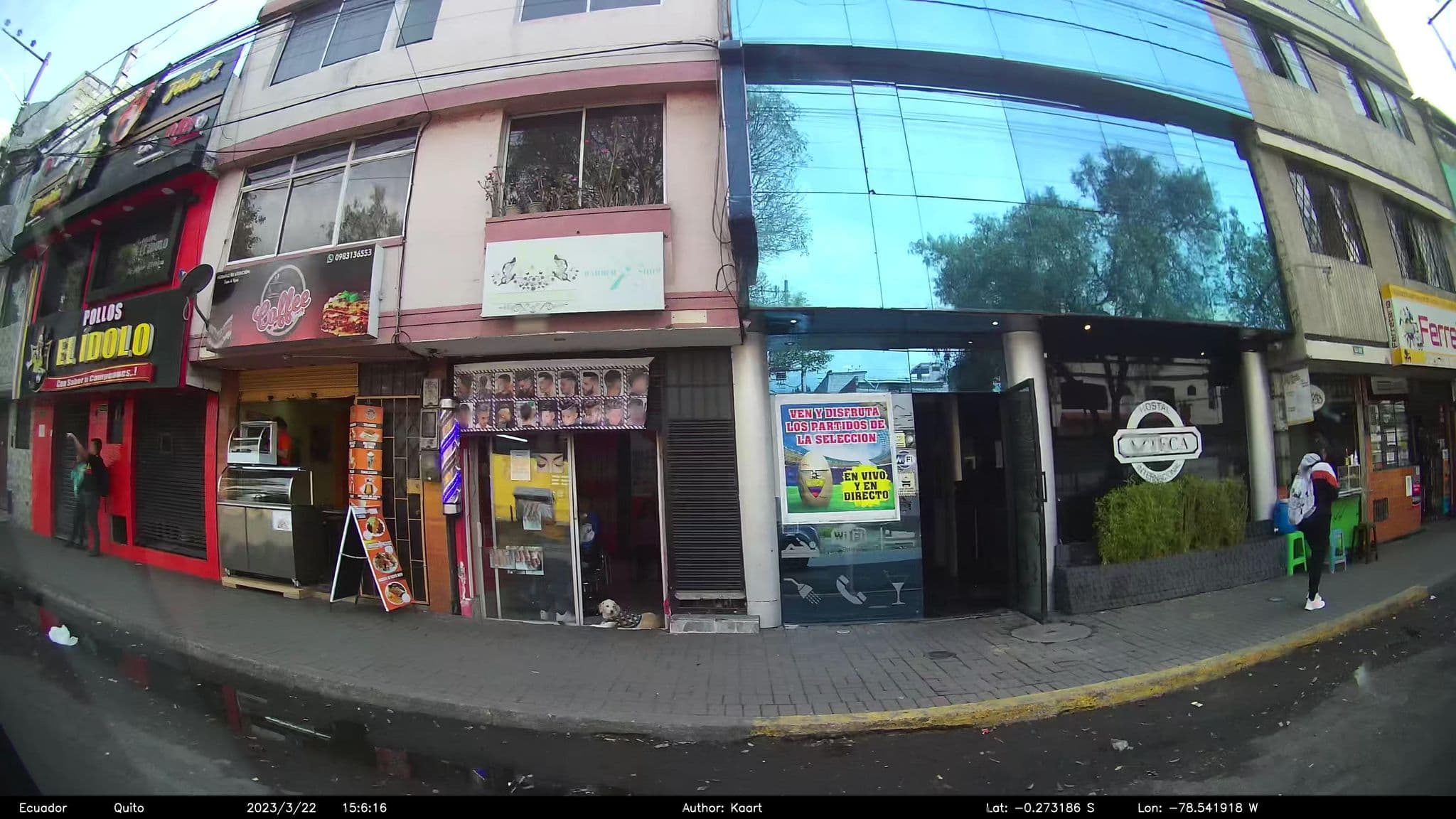 Street view near Hostal, Quito