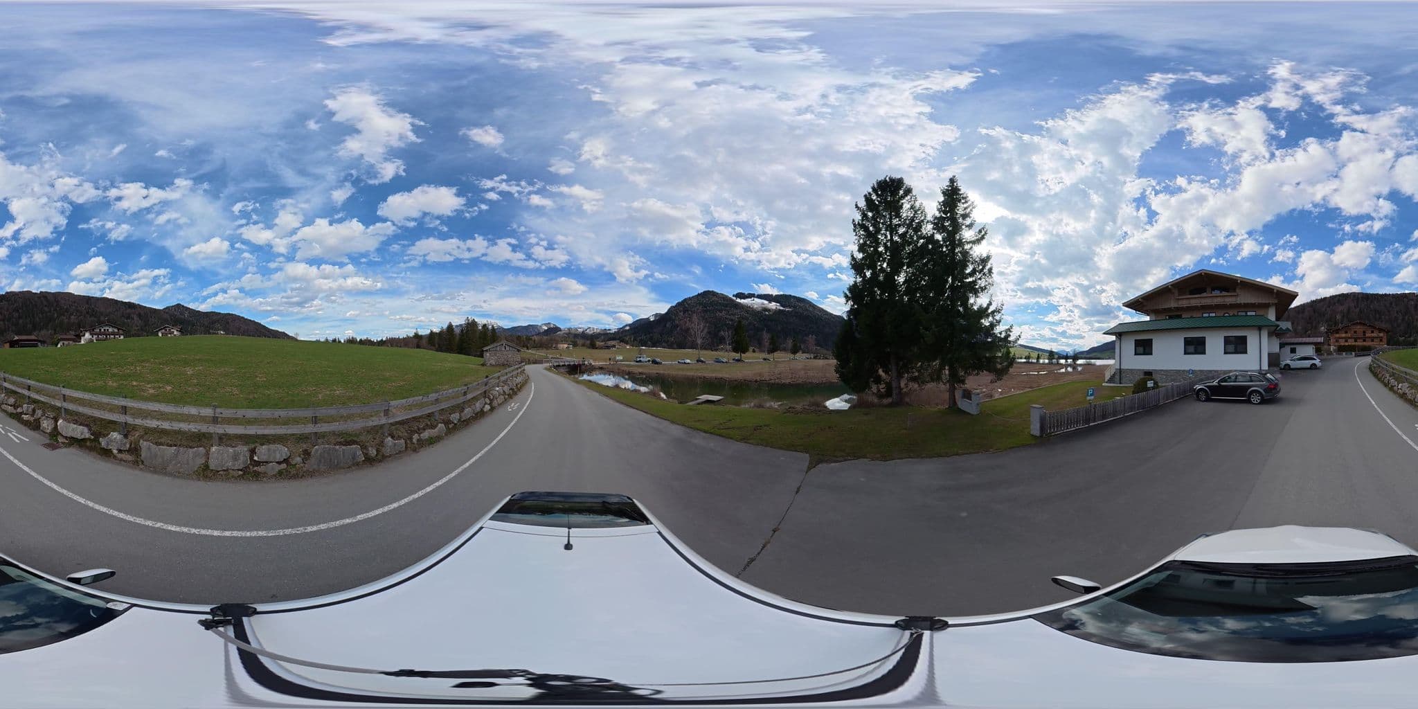 Street view near Pension Essbaum, Kössen — © osmplus_org (CC BY-SA · Mapillary)