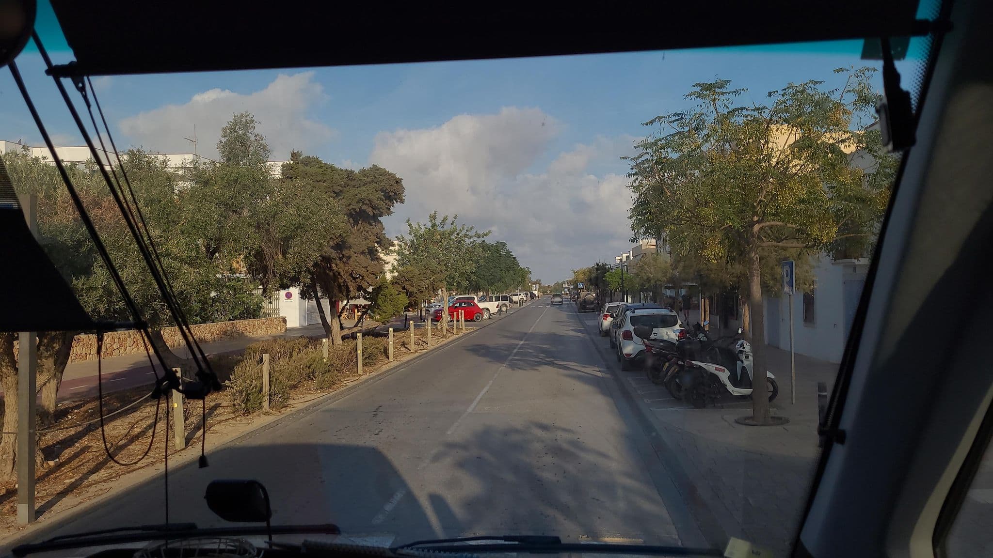 Street view near Hostal Illes Pitiüses, Sant Francesc de Formentera