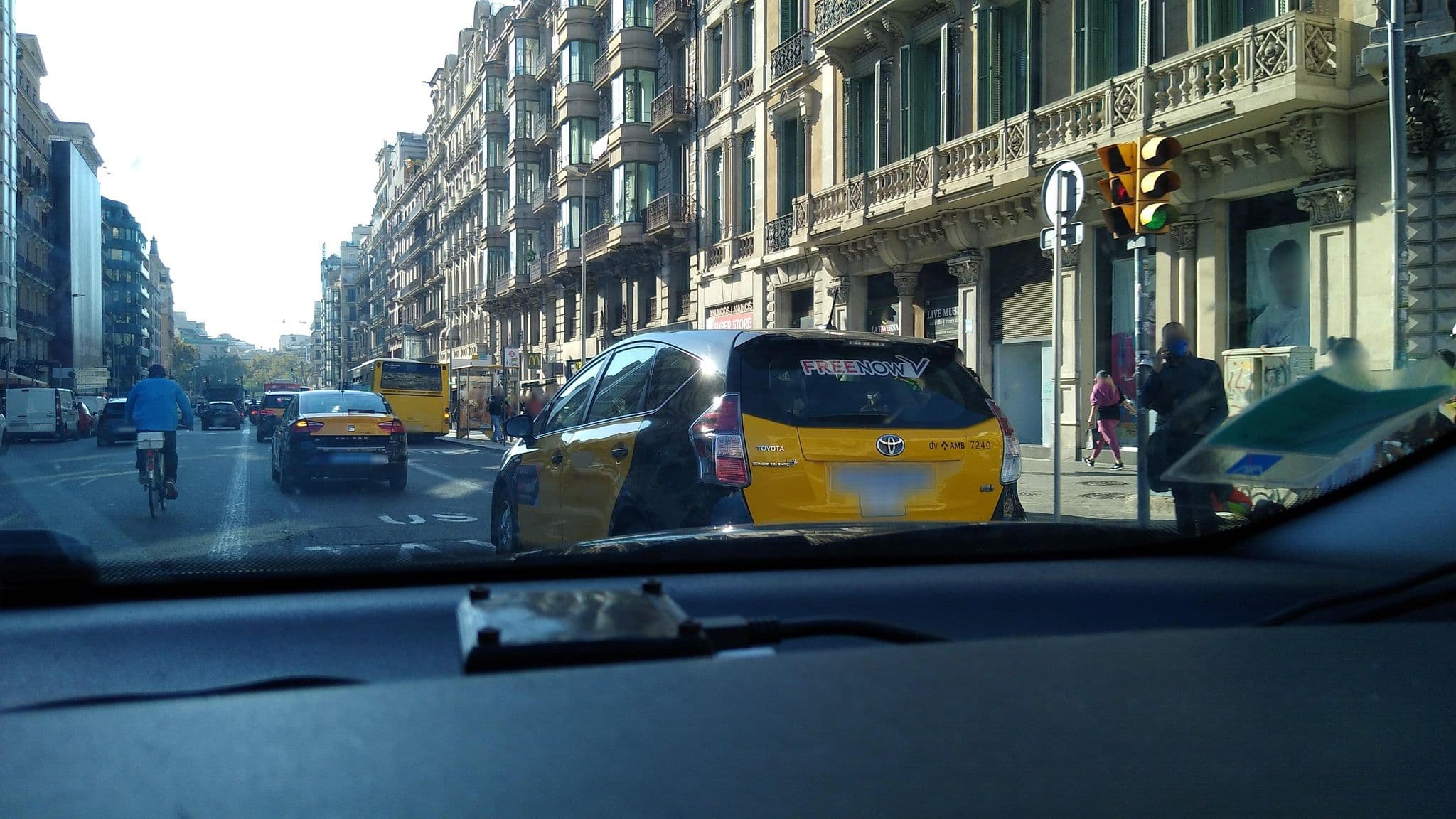 Street view near Hotel Ginebra, Eixample — © rhum (CC BY-SA · Mapillary)