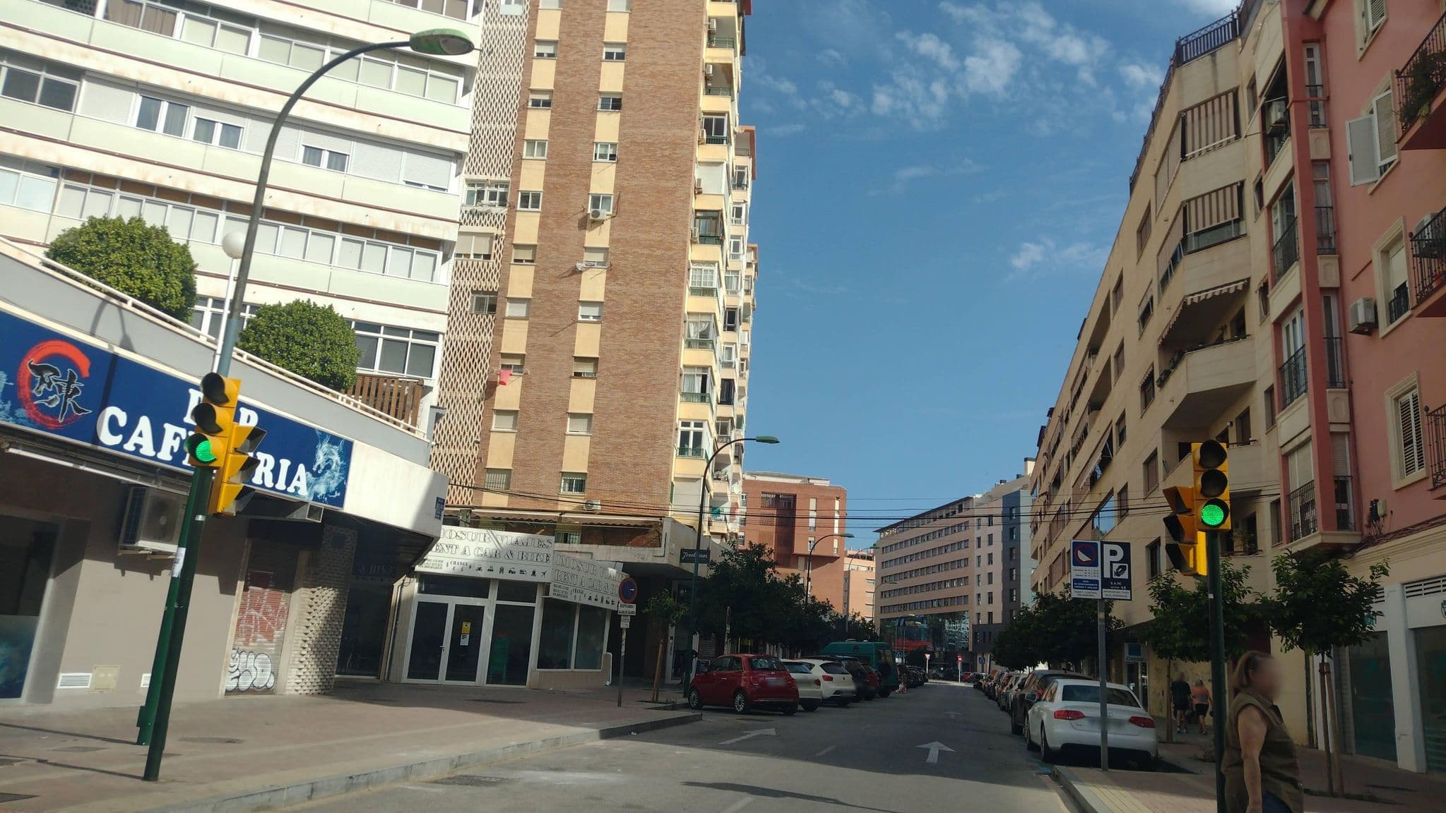 Street view near Hotel Las Américas, Málaga