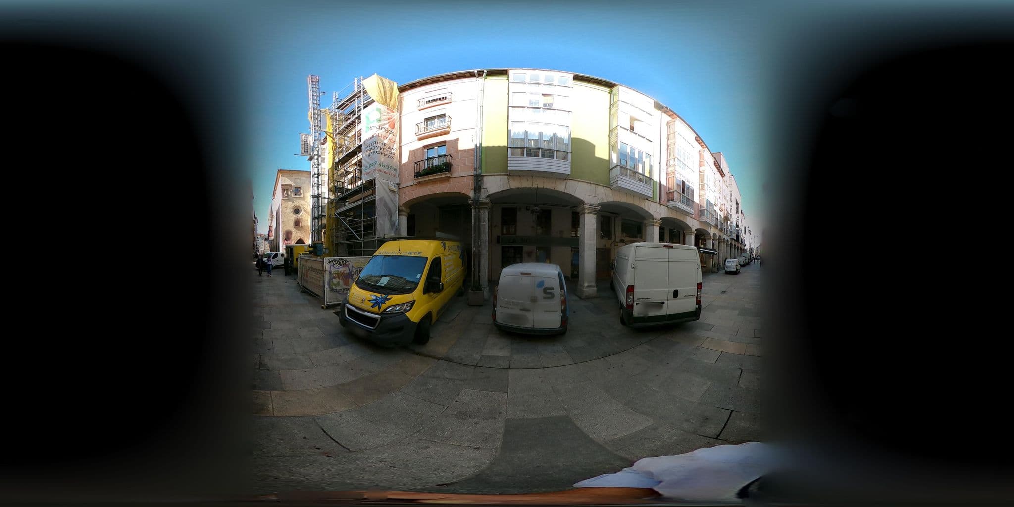 Street view near Urbán Hostal Rimbombín, Burgos — © sanjorgepinho (CC BY-SA · Mapillary)