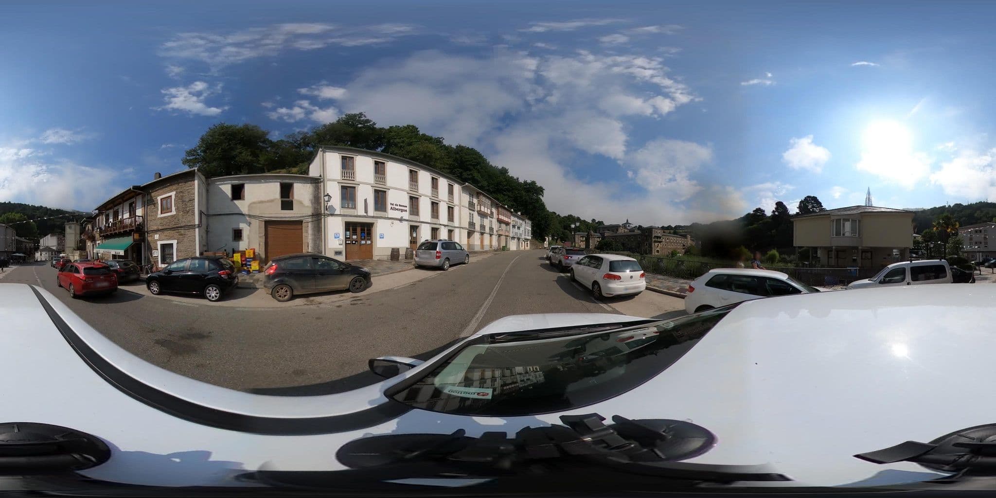 Street view near Albergue Val de Samos, Samos — © jqngarcia (CC BY-SA · Mapillary)