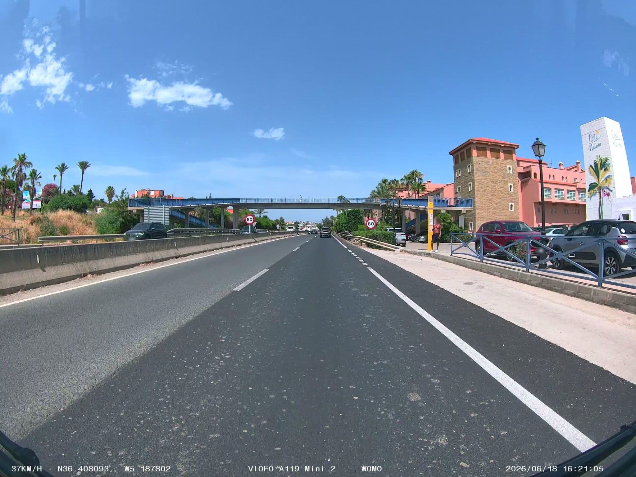 Street view near Urbanización Costa Natura, Estepona — © soulcover (CC BY-SA · Mapillary)