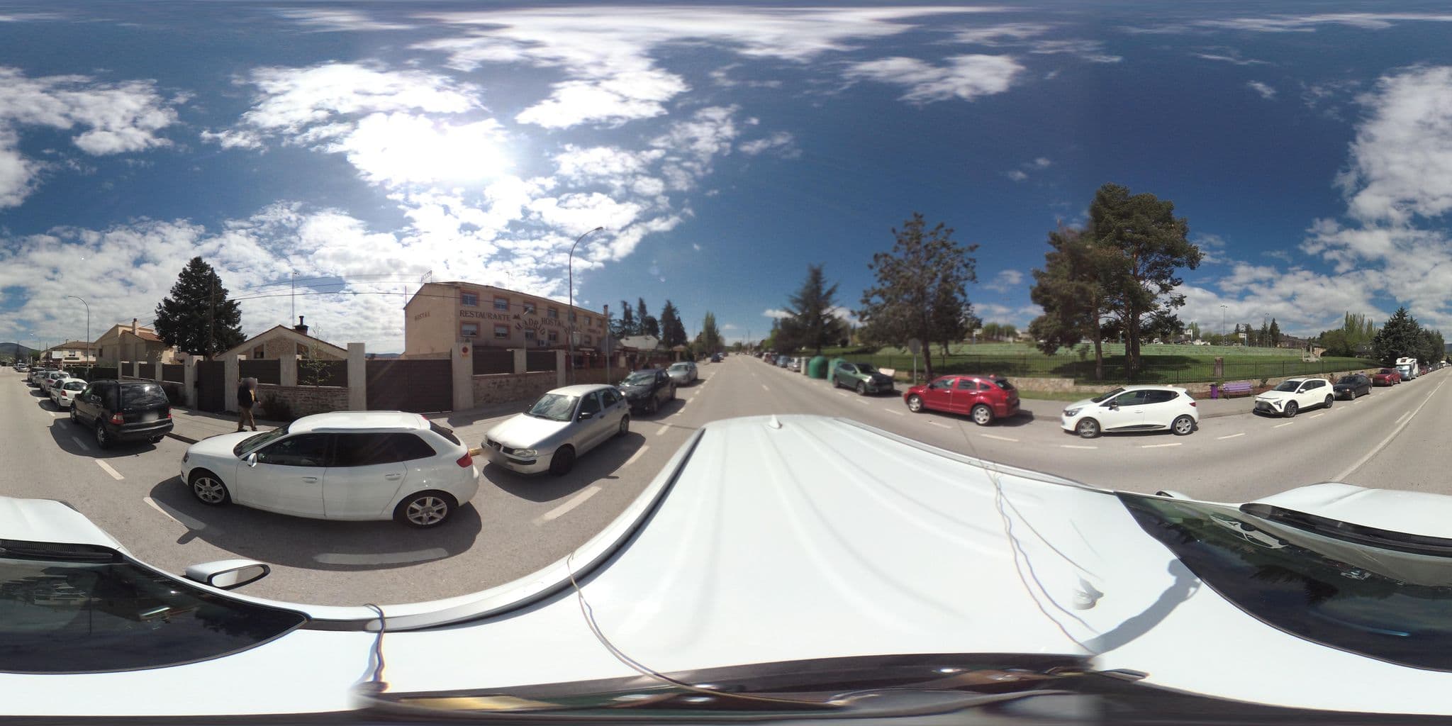Street view near Madrid - París, Buitrago del Lozoya — © AdgobaAlvac (CC BY-SA · Mapillary)
