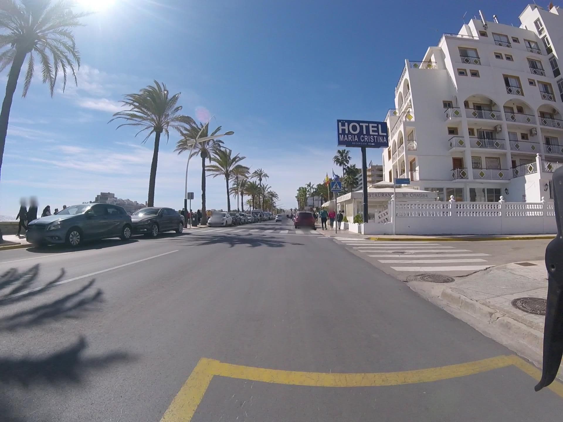 Street view near Hotel María Cristina, Peníscola — © mikelo (CC BY-SA · Mapillary)
