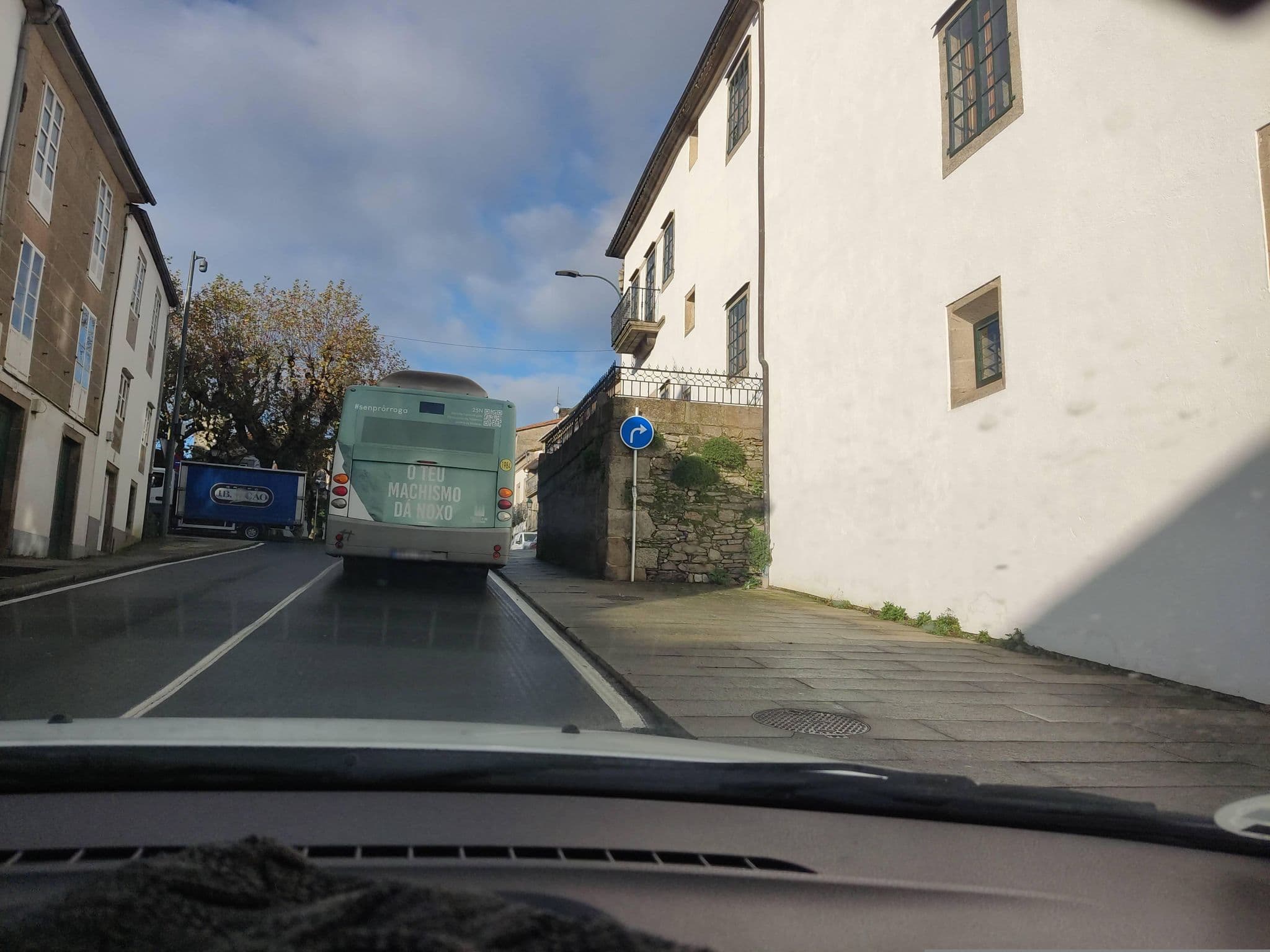 Street view near Atalaia B&B, Santiago de Compostela