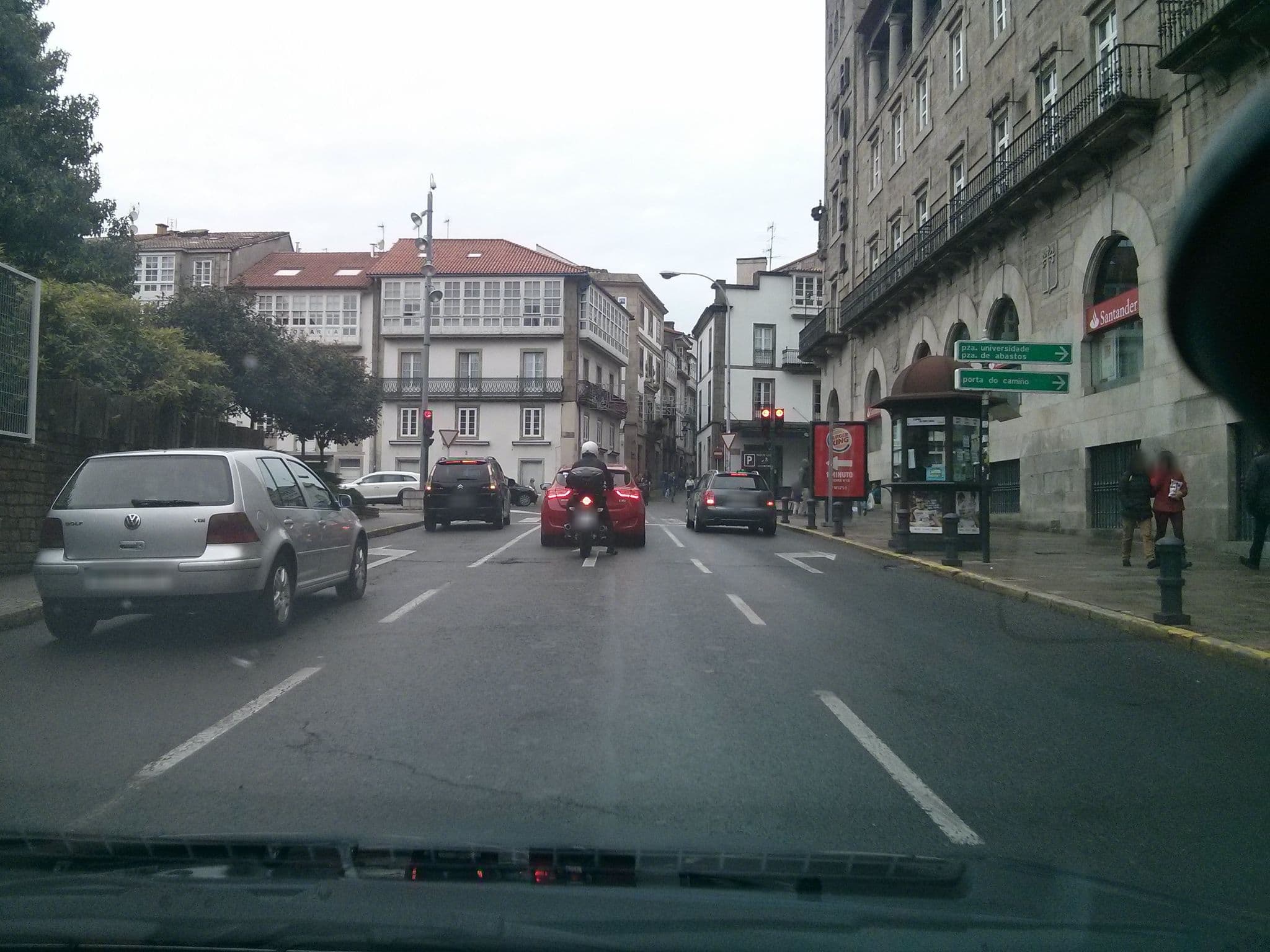 Street view near Residencia Fornos, Santiago de Compostela