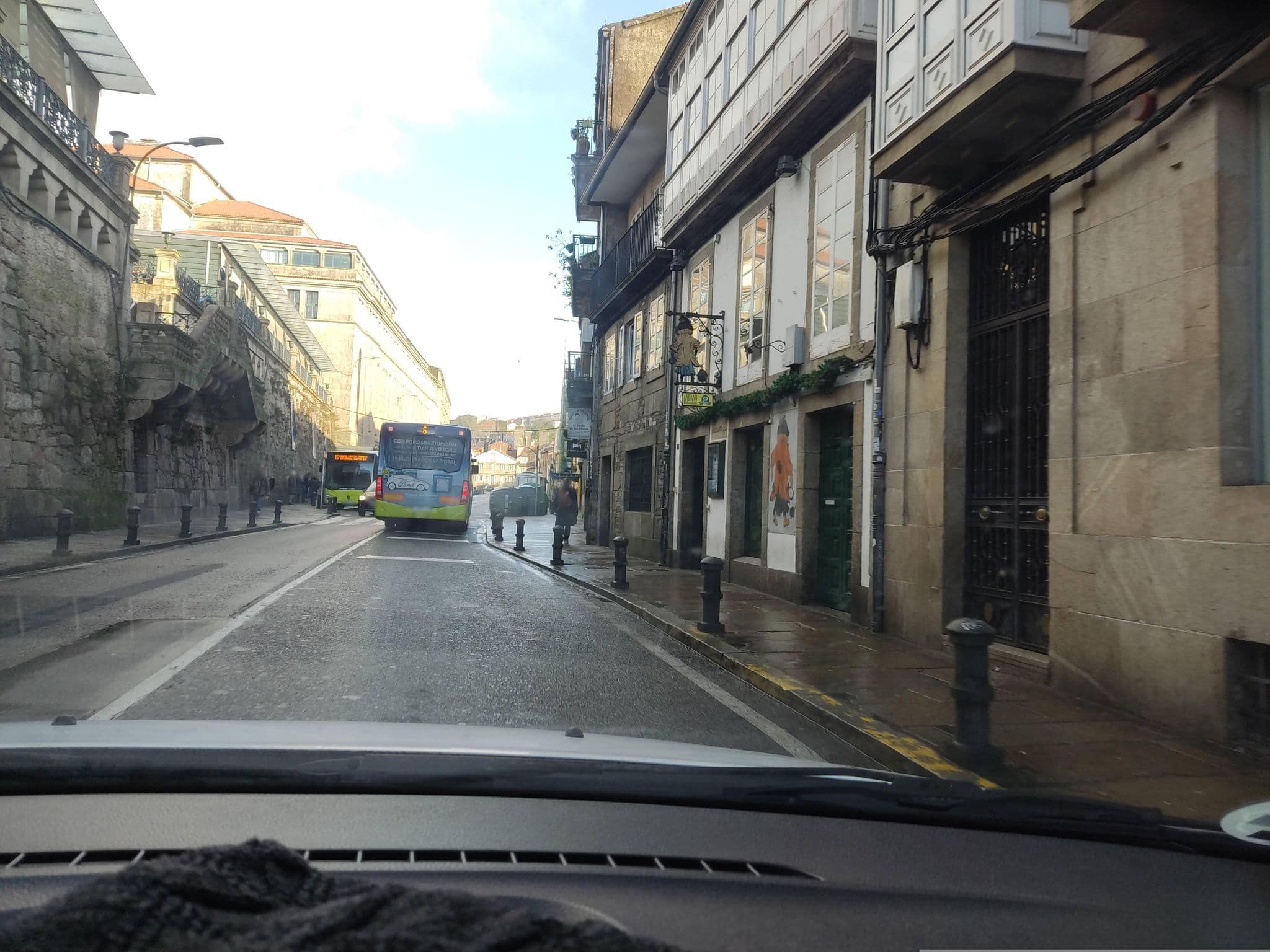 Street view near Hotel Virxe de Cerca, Santiago de Compostela — © mCalle (CC BY-SA · Mapillary)