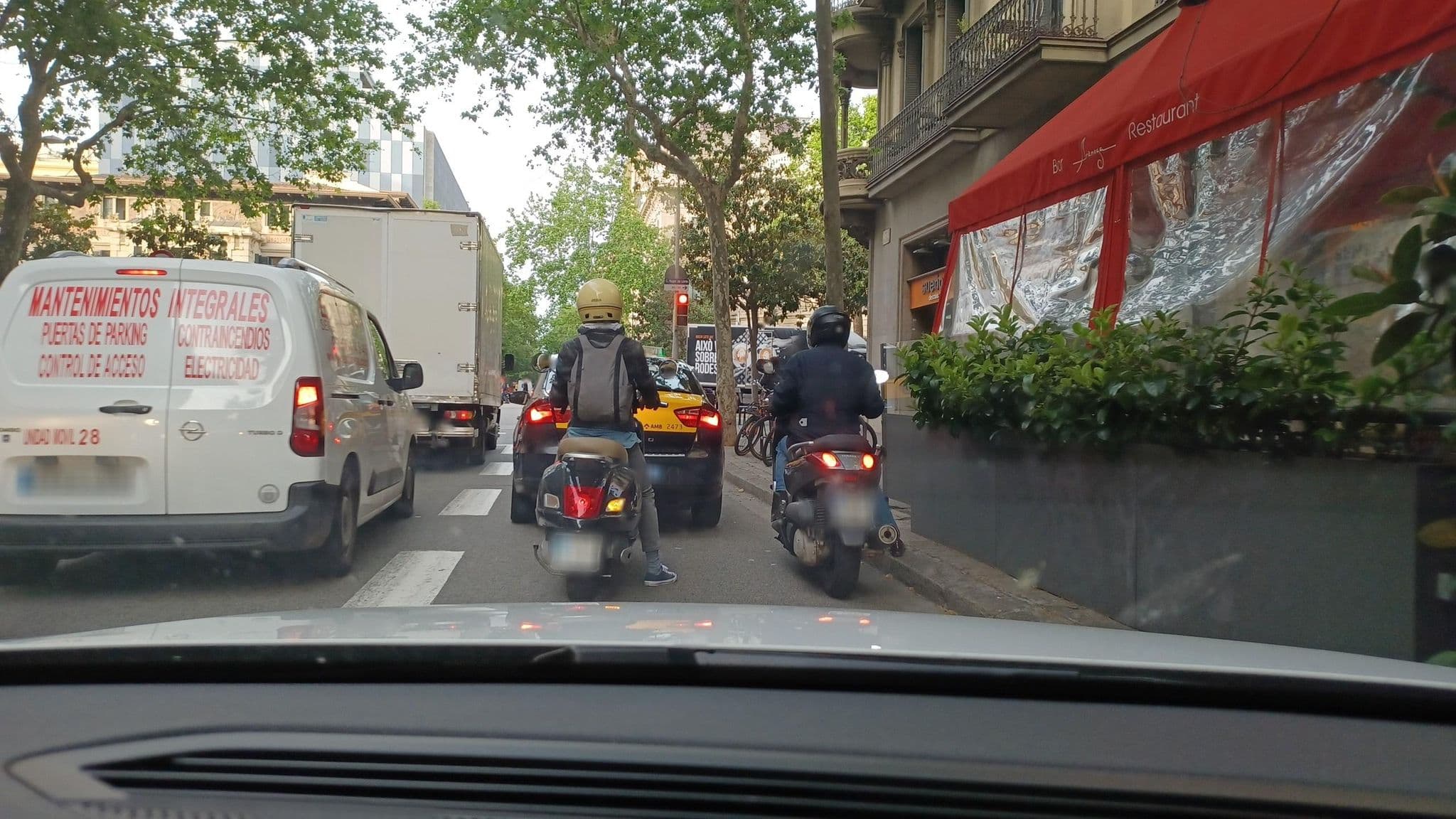 Street view near Room Mate Carla Hotel, Dreta de l'Eixample — © normanm (CC BY-SA · Mapillary)