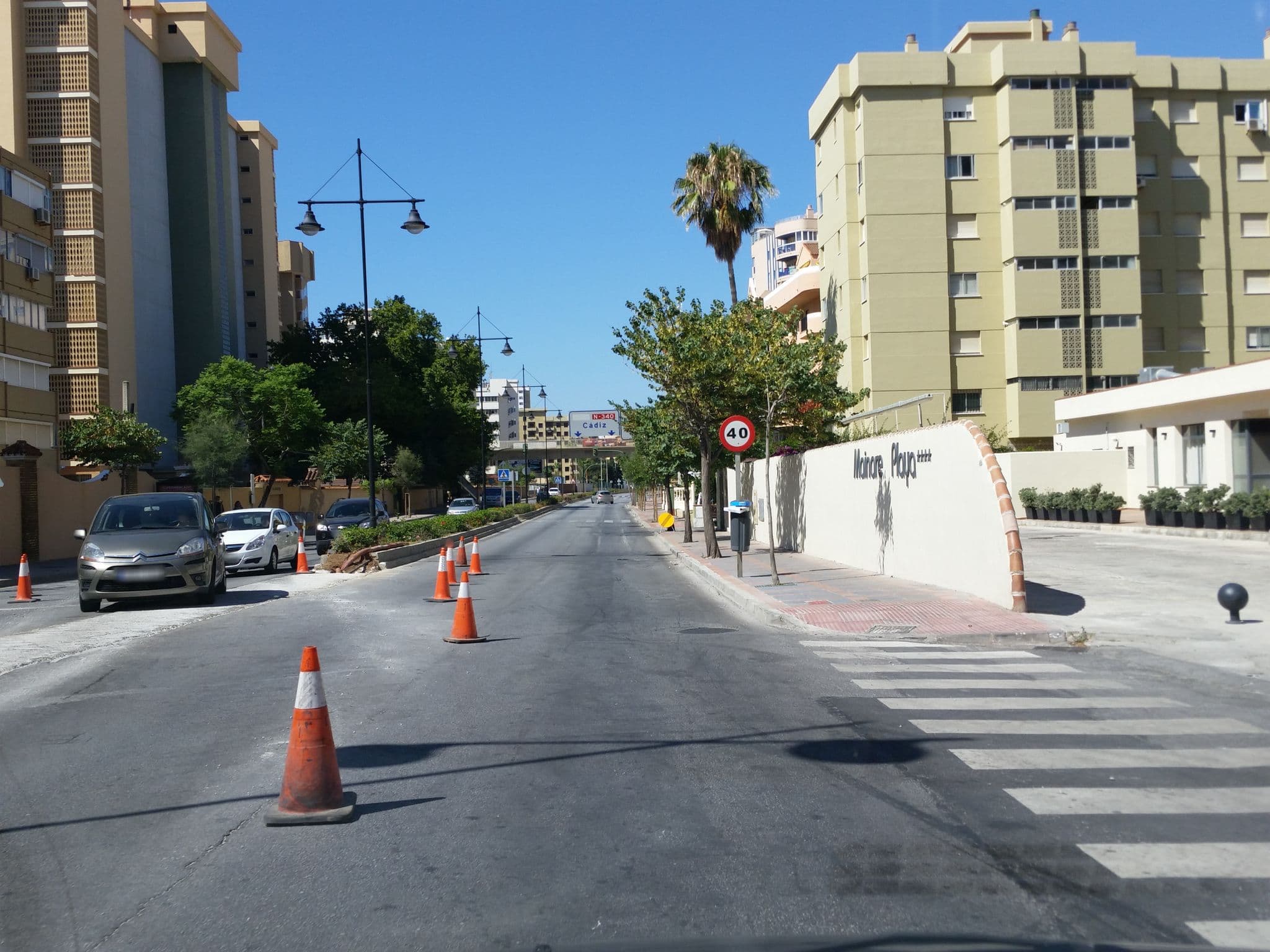 Street view near Mainare Playa, Fuengirola
