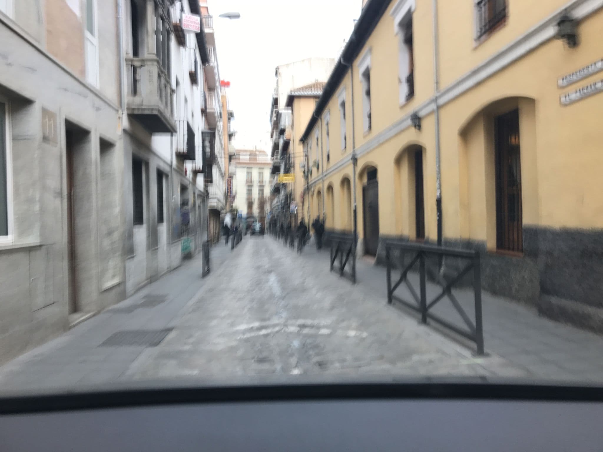 Street view near El Zaguán, Granada
