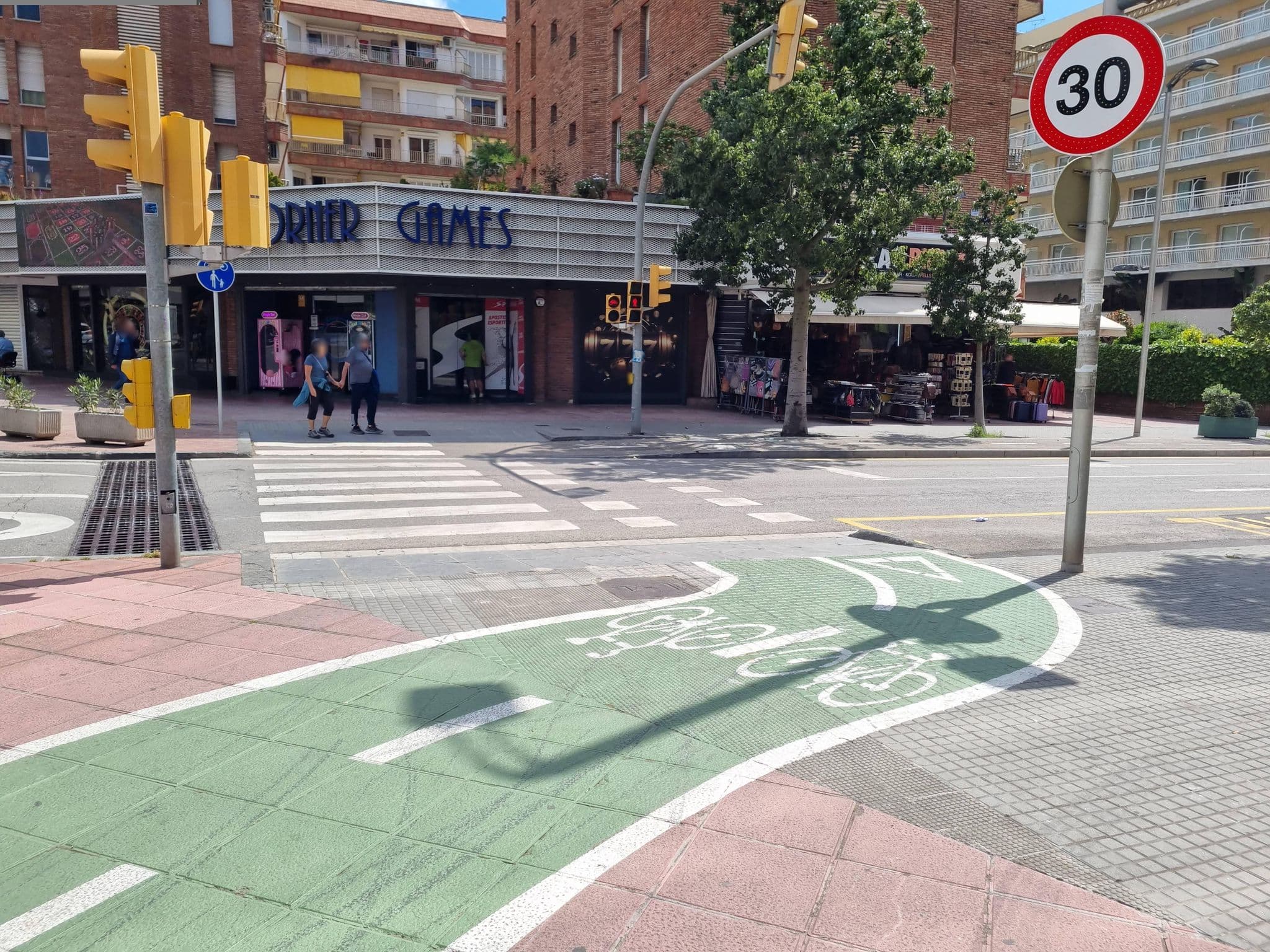 Street view near Hotel Fenals Garden, Lloret de Mar