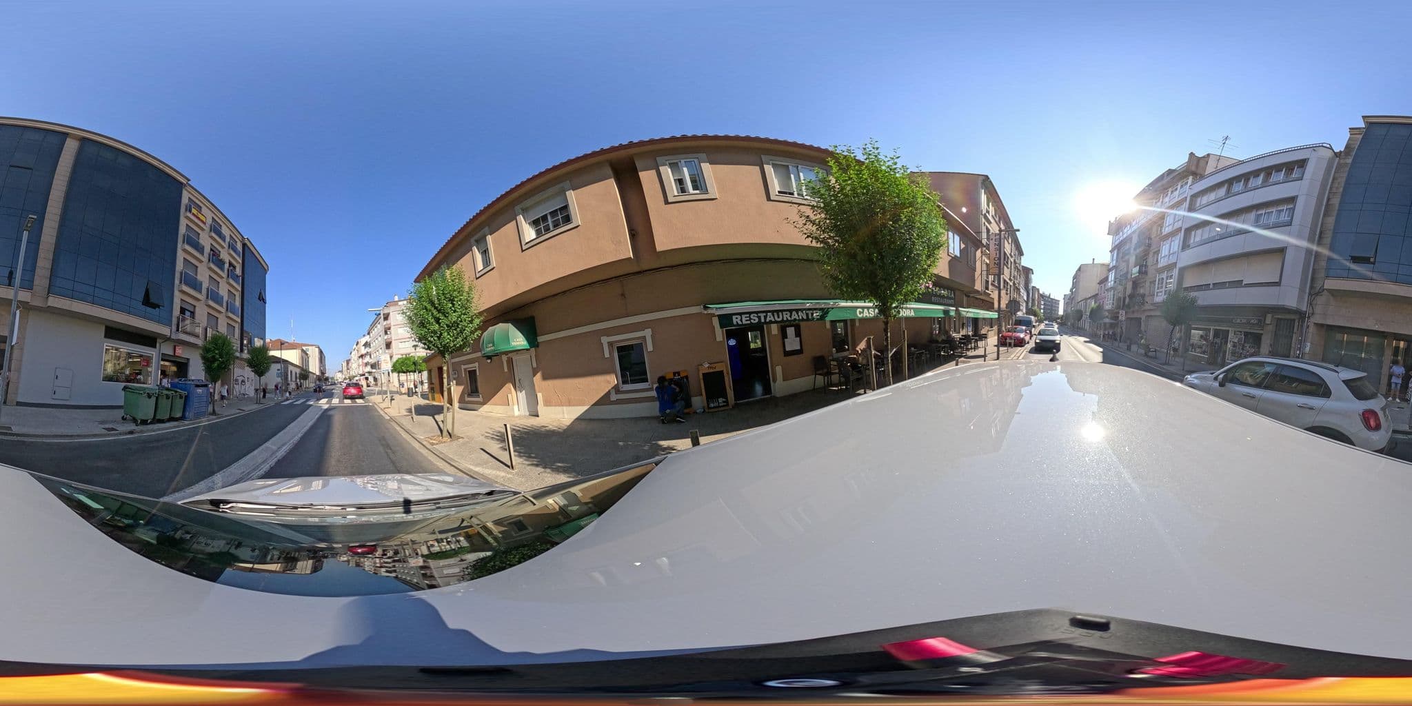Street view near Albergue Cruce de Caminos, Arzúa — © yannakis (CC BY-SA · Mapillary)