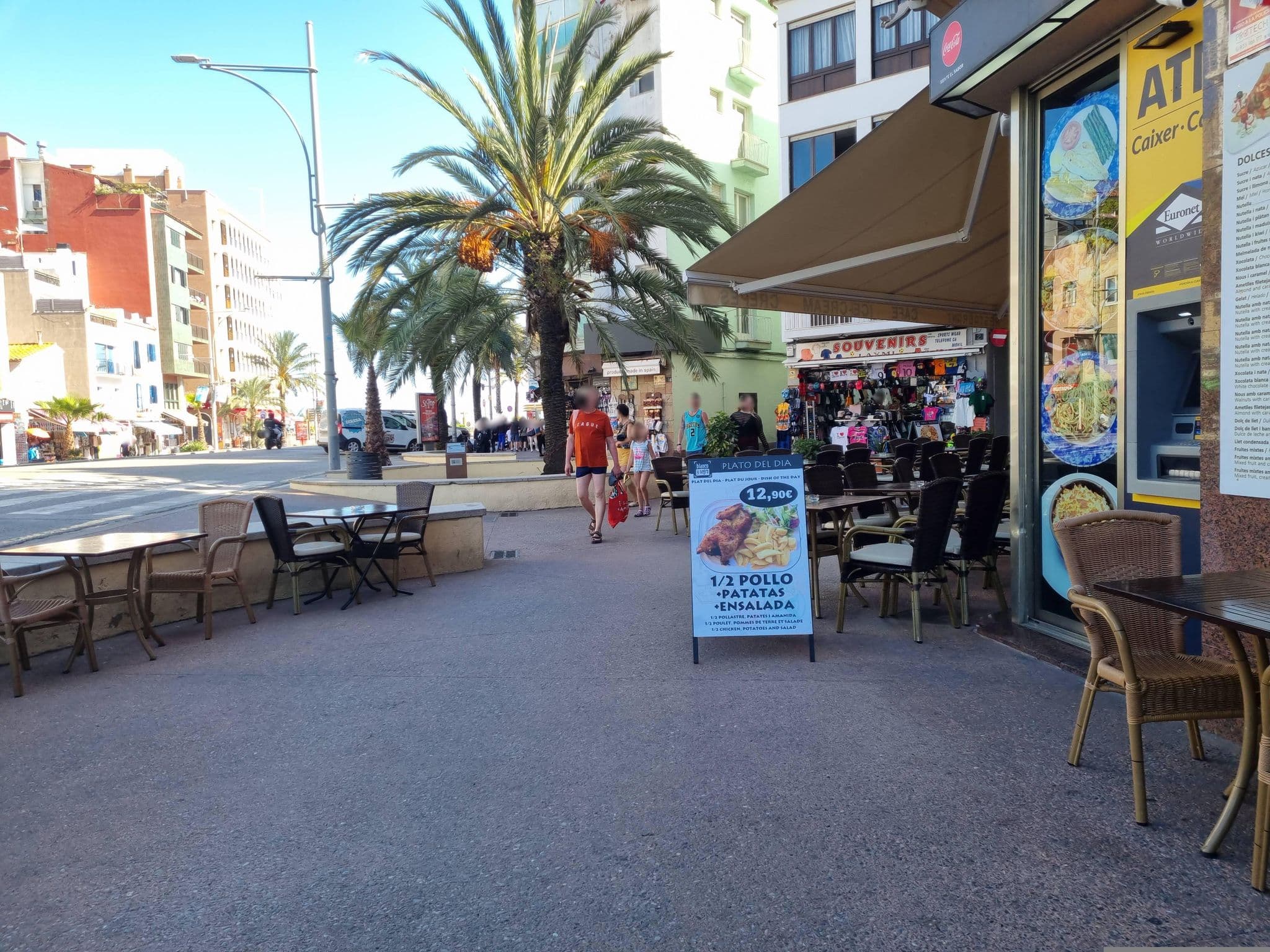Street view near Mar i Vela, Lloret de Mar