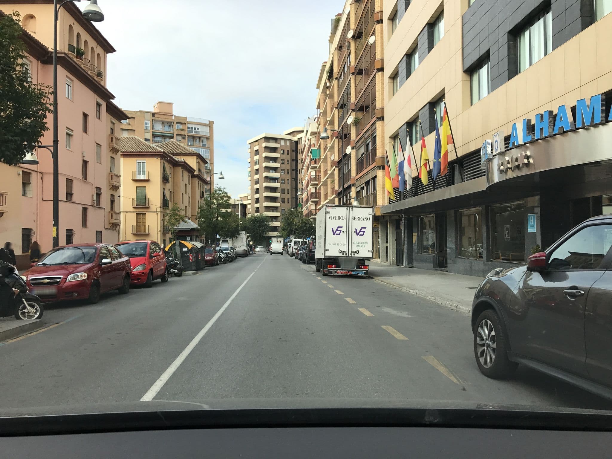 Street view near Hotel Occidental Granada, Granada