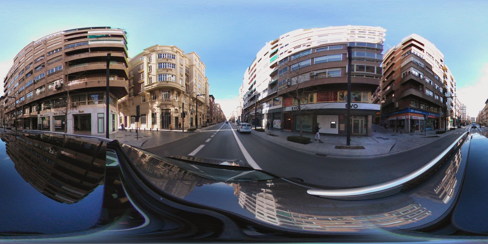 Street view near Bibo Gran Vía, Granada