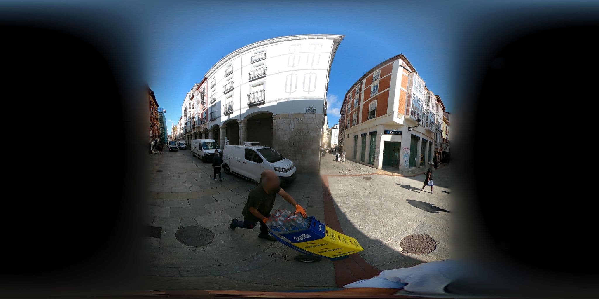 Street view near Hostel Catedral Burgos, Burgos — © sanjorgepinho (CC BY-SA · Mapillary)