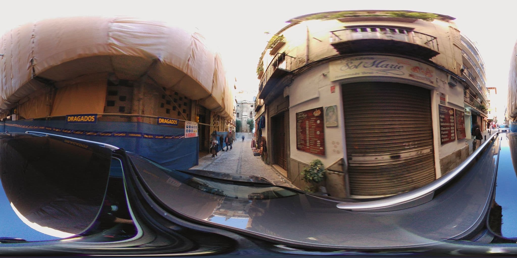Street view near TOC Hostel, Granada