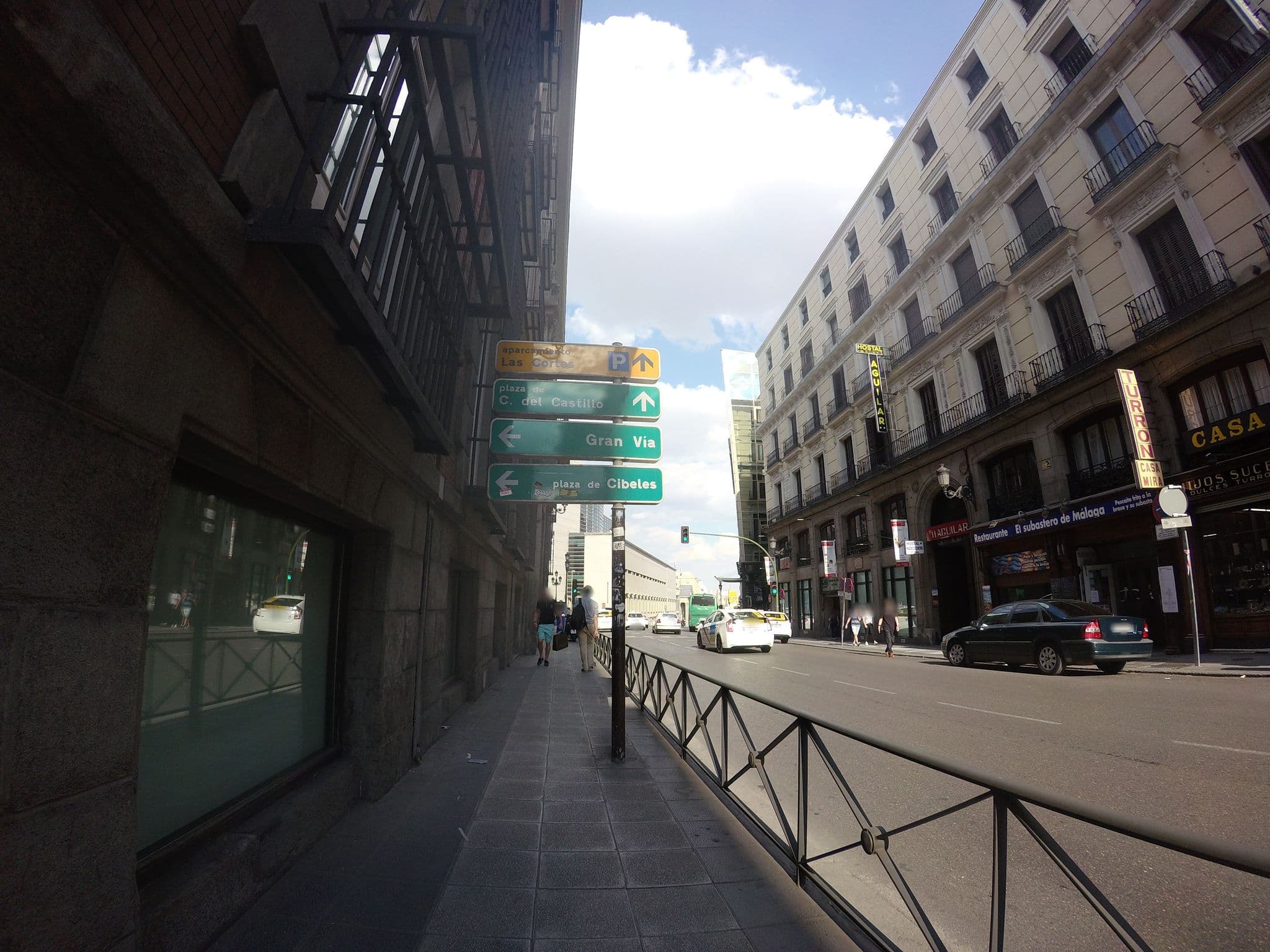 Street view near Hostal Carreras, Las Cortes — © angoca (CC BY-SA · Mapillary)