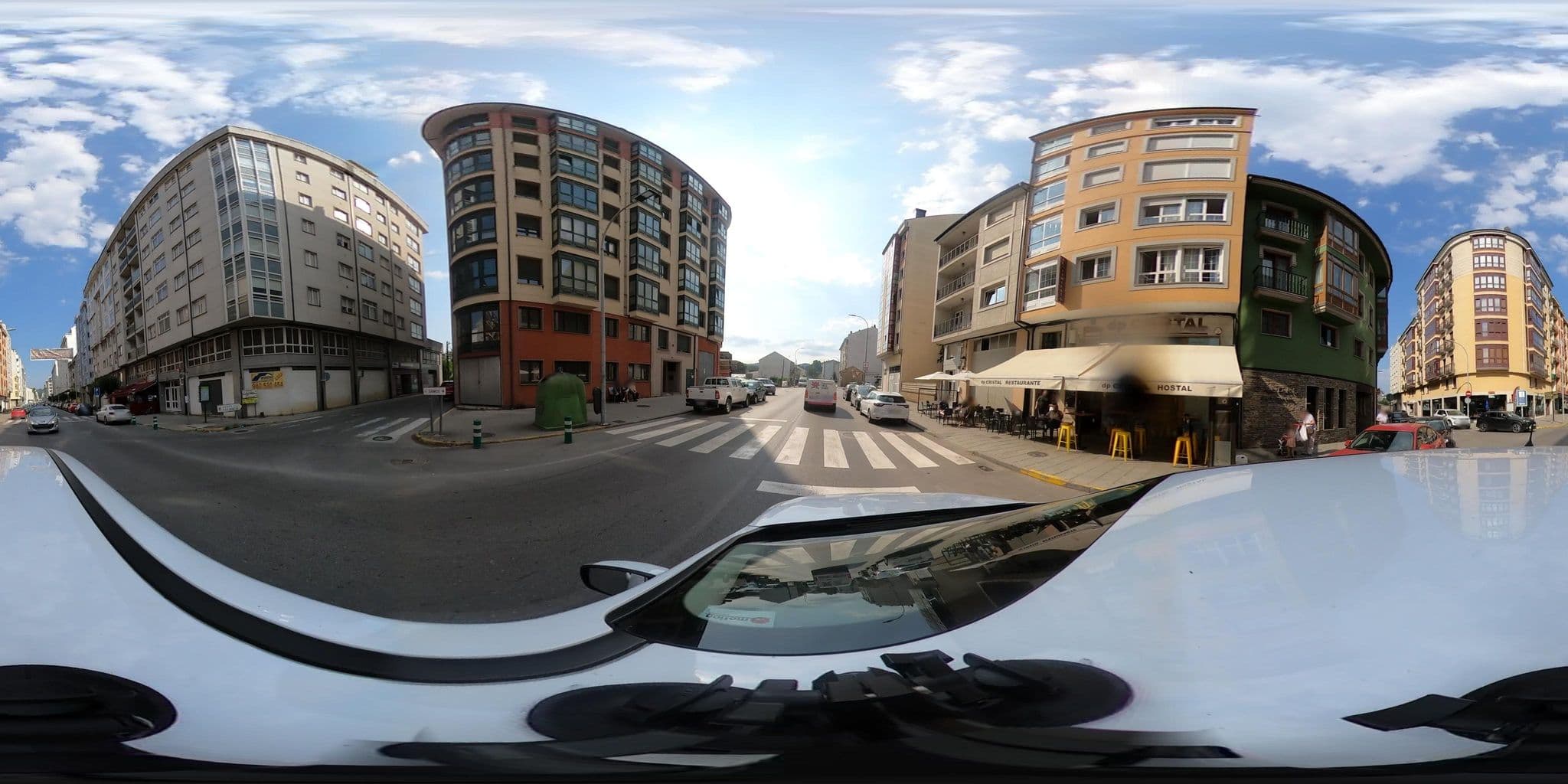 Street view near Albergue dpCristal, Samos — © jqngarcia (CC BY-SA · Mapillary)