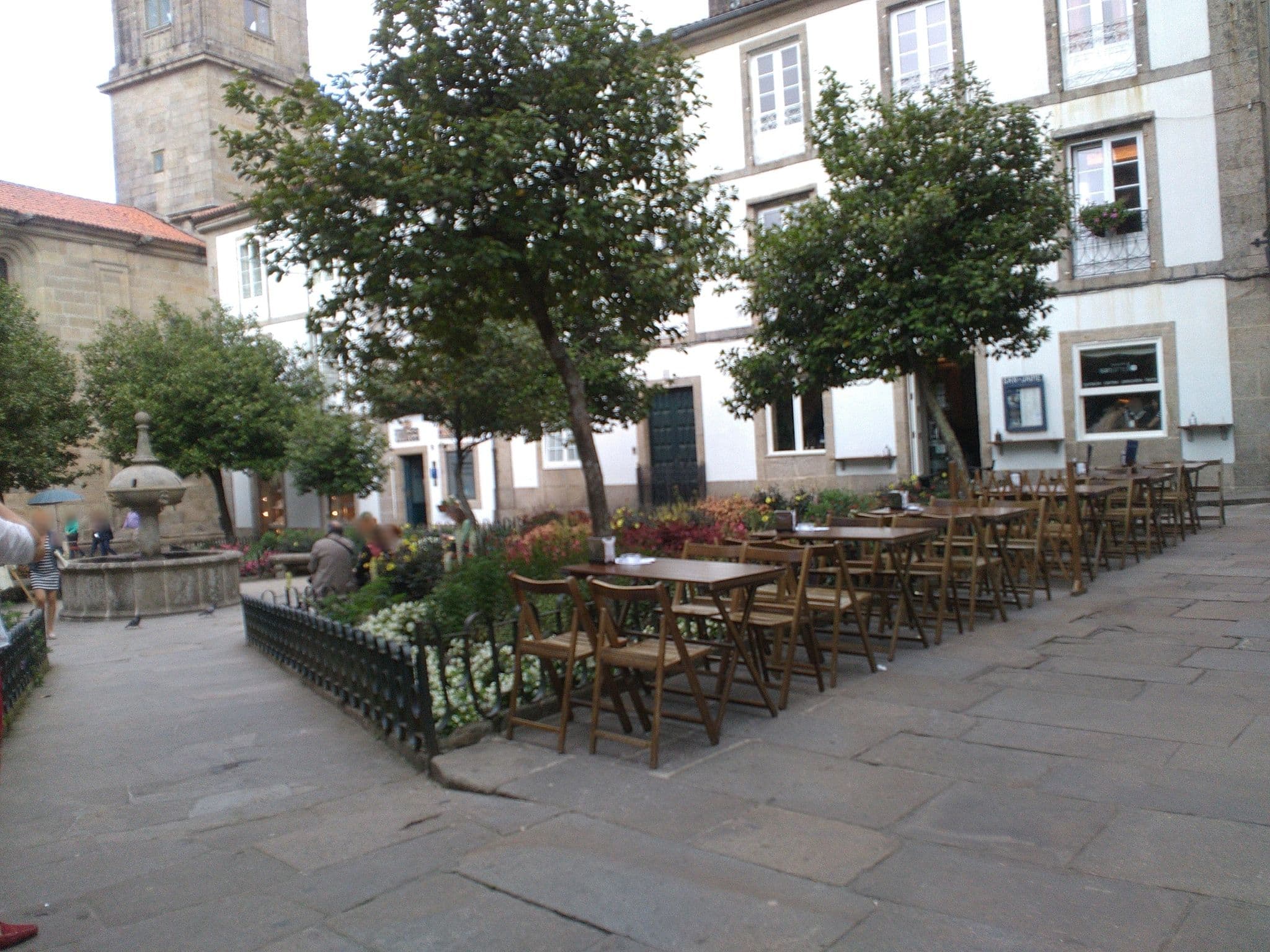 Street view near Casa Barbantes, Santiago de Compostela