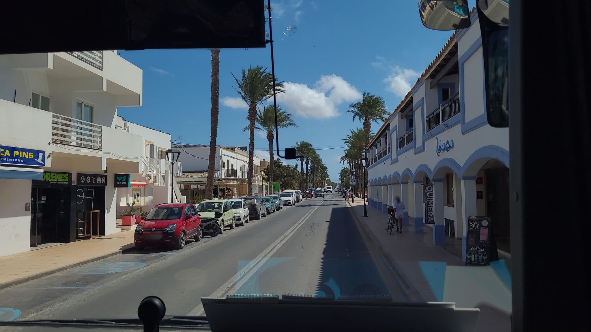 Street view near Hostal La Savina, Sant Francesc de Formentera