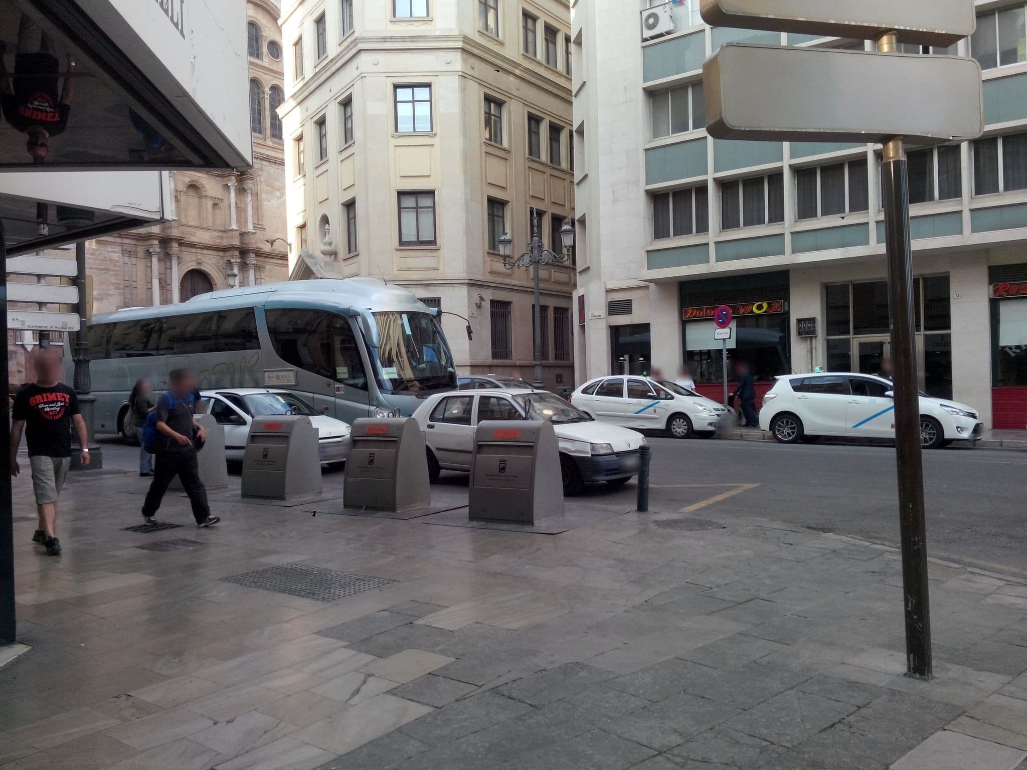 Street view near Hotel Don Curro, Málaga