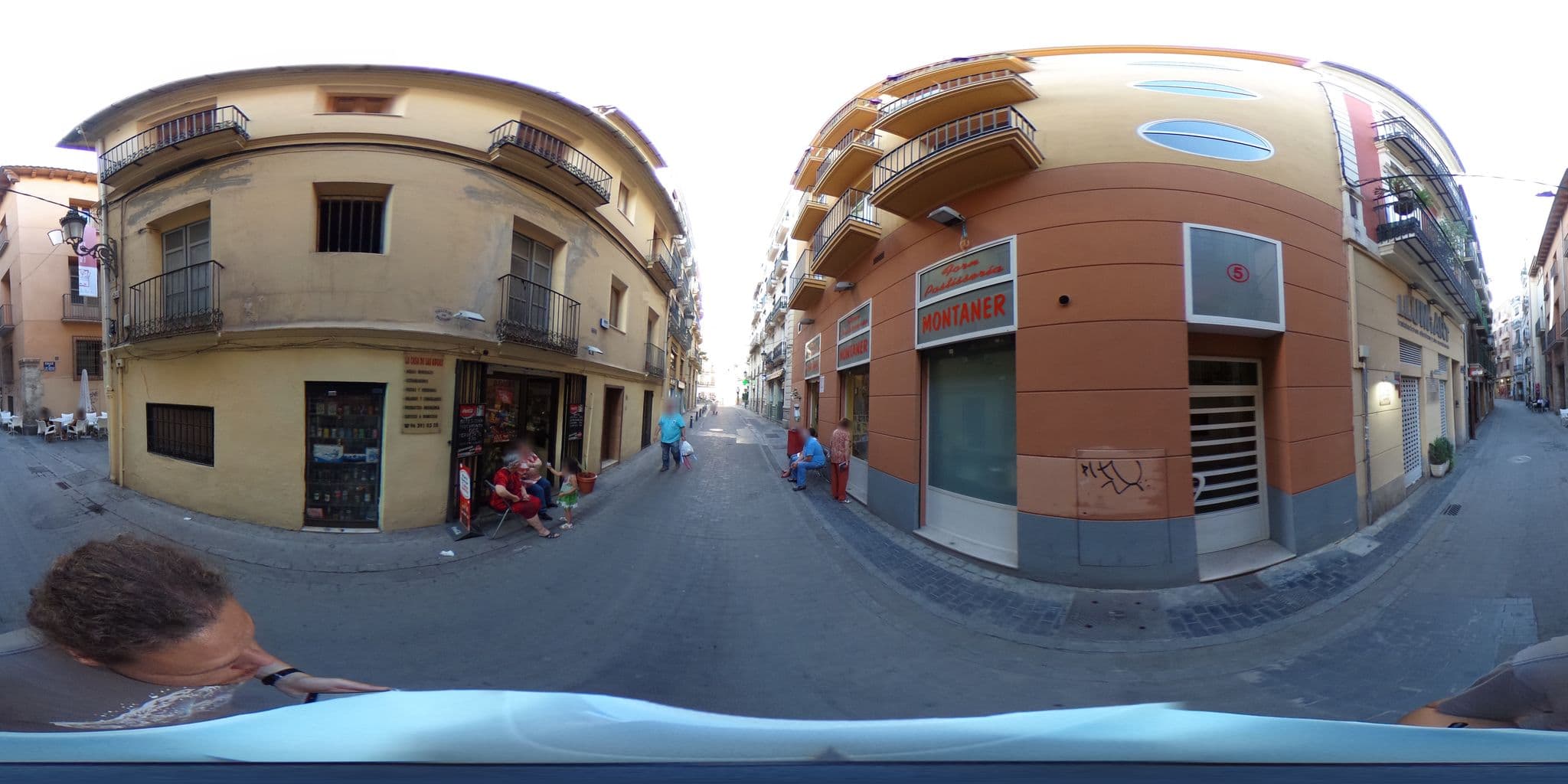 Street view near Hotel Puerta Serranos, Valencia