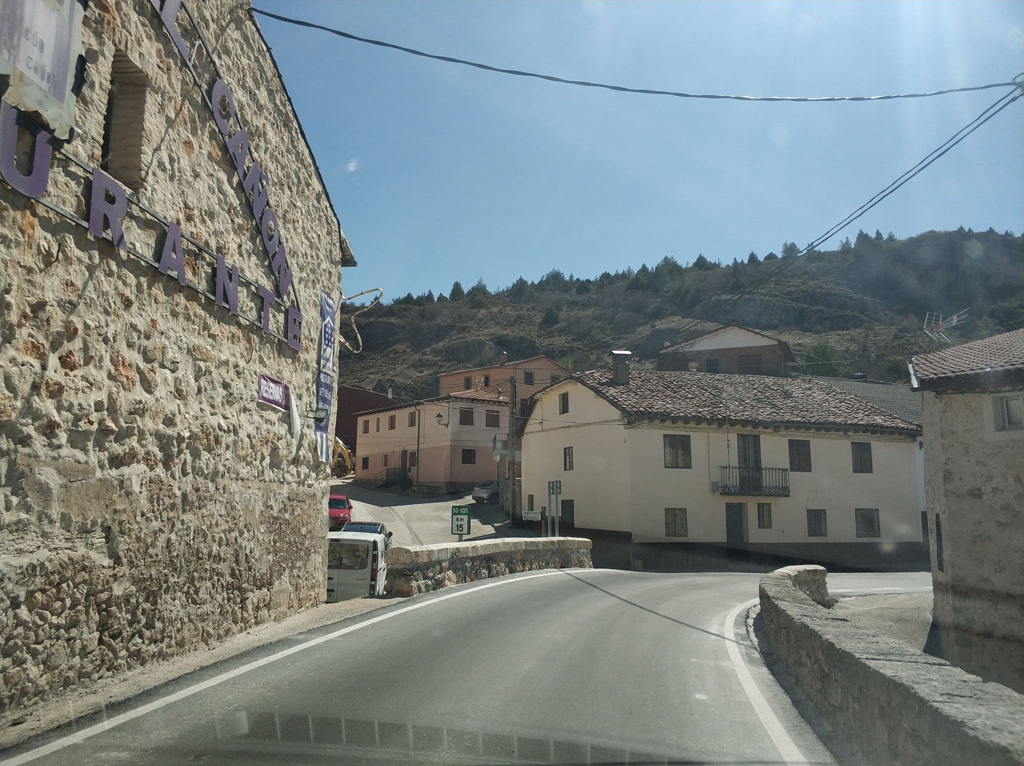 Street view near El Balcón del Cañón, San Leonardo de Yagüe — © sanchi (CC BY-SA · Mapillary)