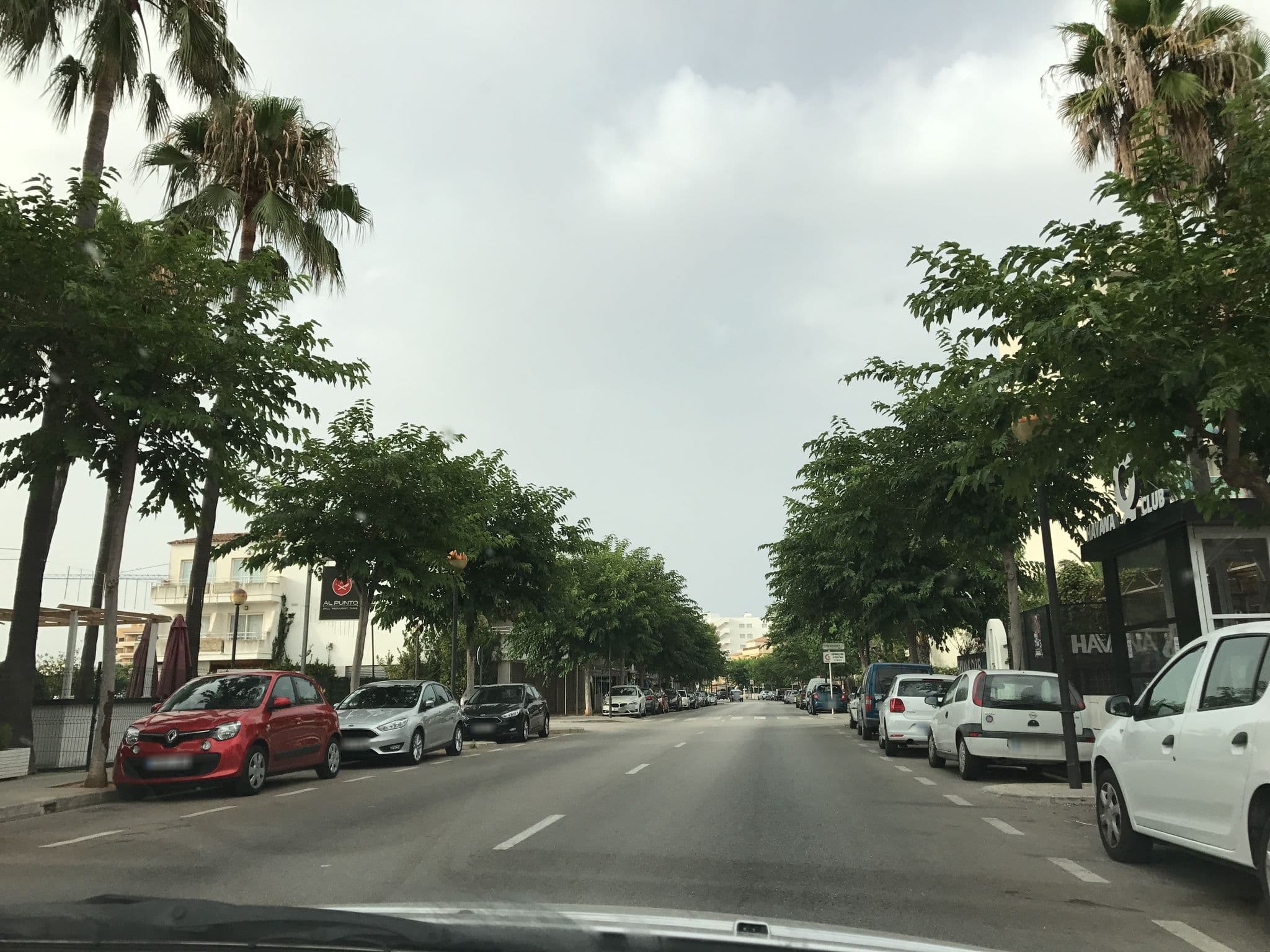 Street view near Apmts La Santa María, Cala Millor