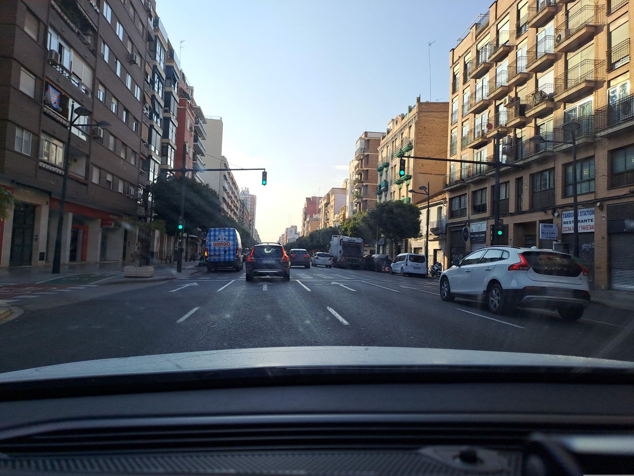 Street view near Hotel Villacarlos, Valencia