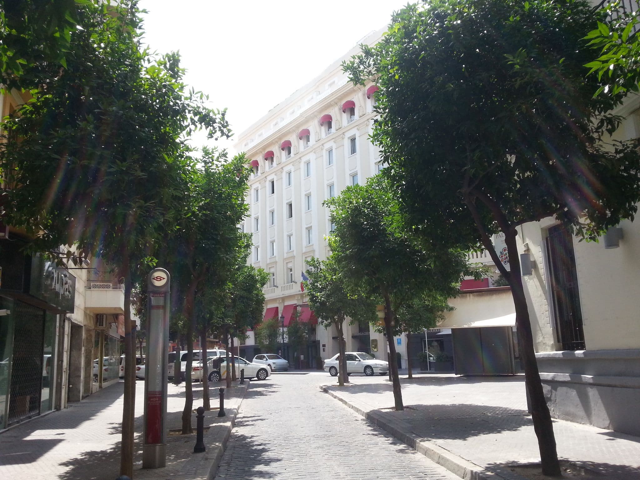 Street view near Petit Palace Canalejas, Sevilla