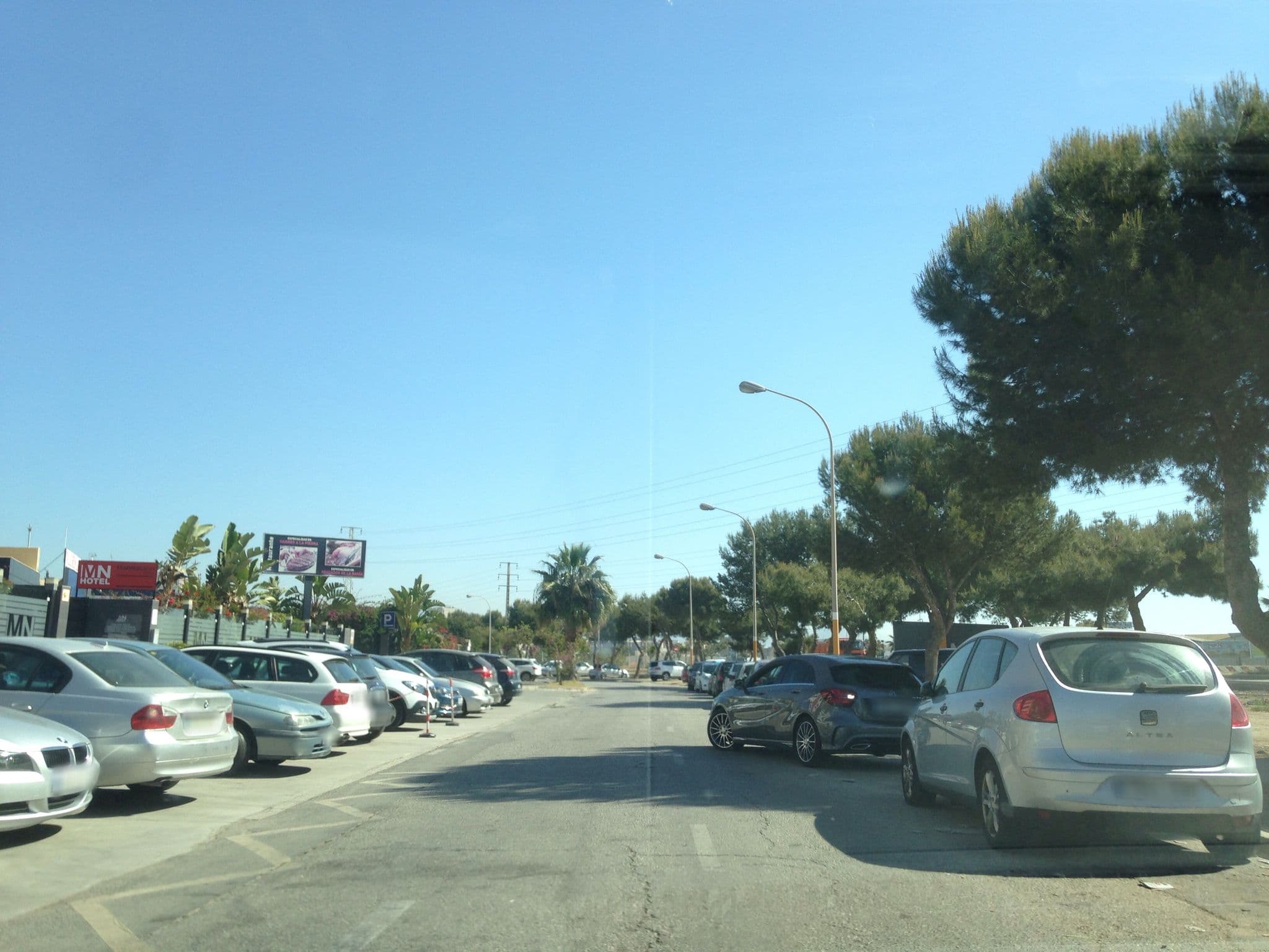 Street view near MN Hotel, Málaga