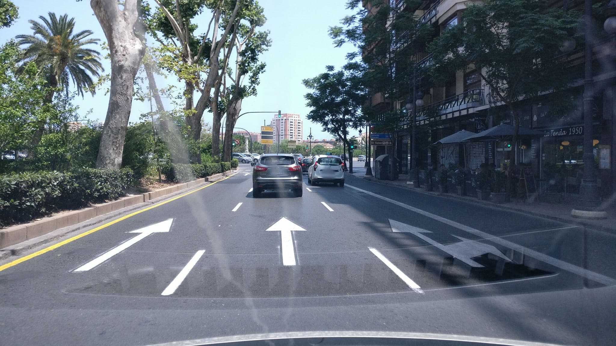 Street view near Hotel Dimar, Valencia