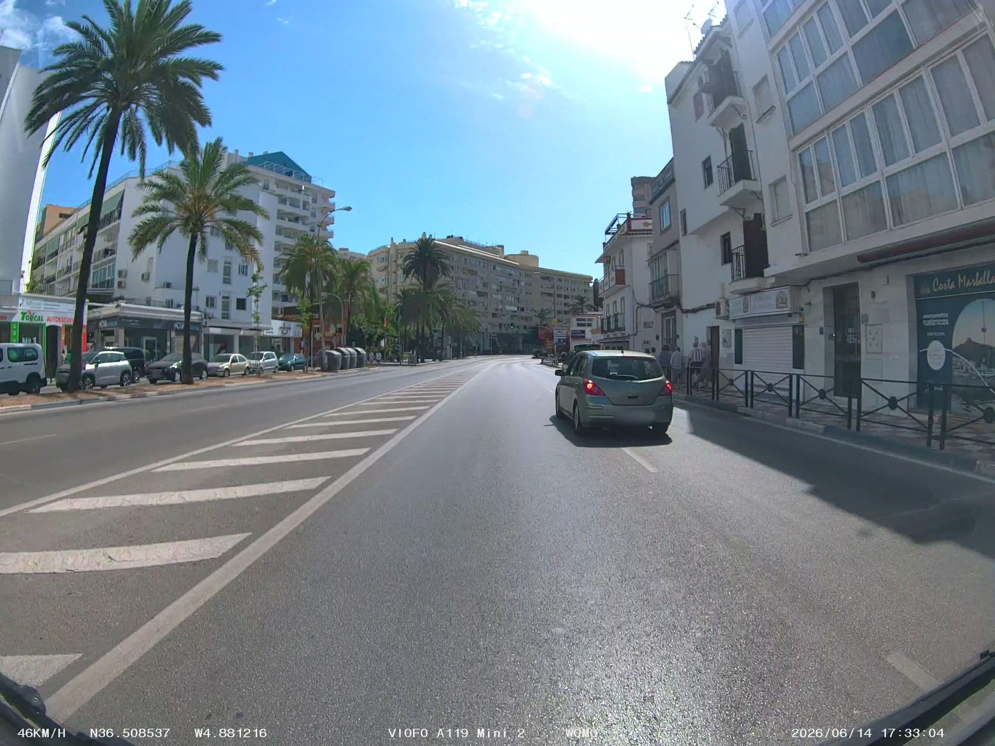 Street view near Pensión Juan, Marbella — © soulcover (CC BY-SA · Mapillary)