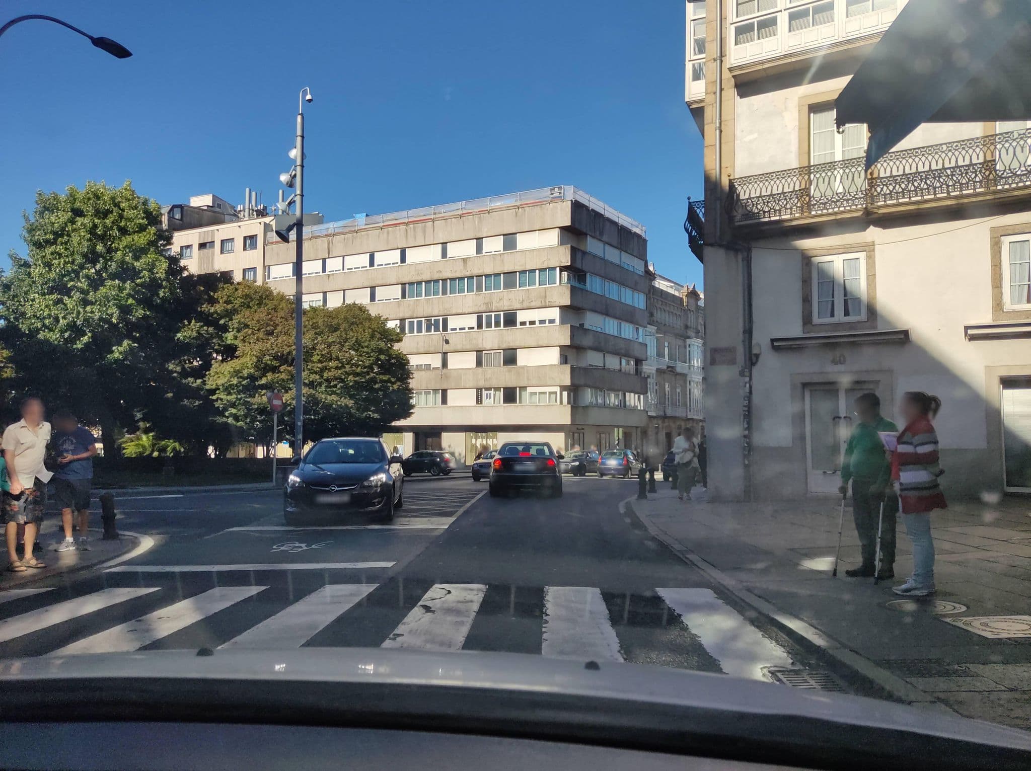 Street view near Hotel Compostela, Santiago de Compostela