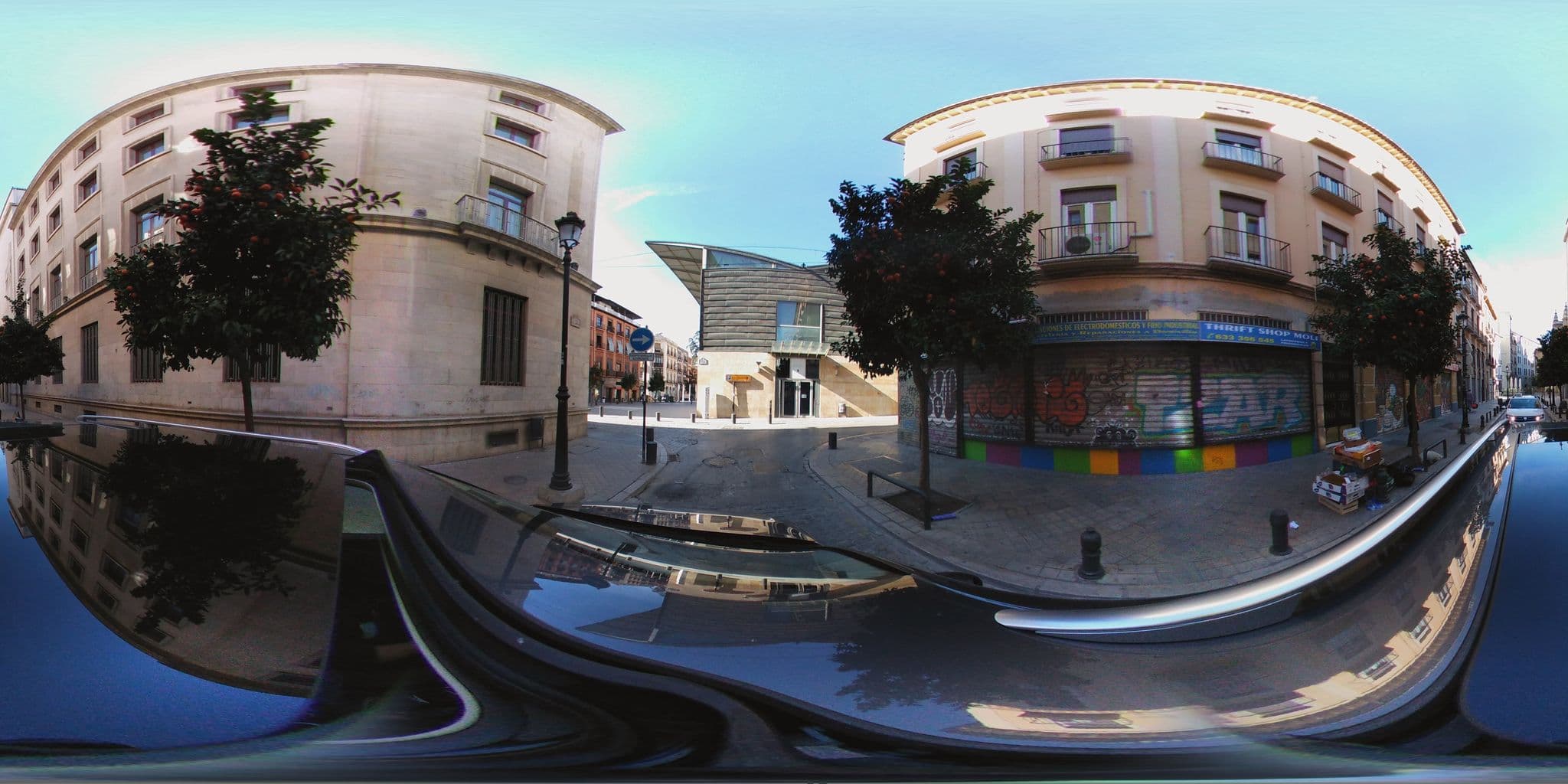 Street view near Gran Hotel Claridge Granada, Granada