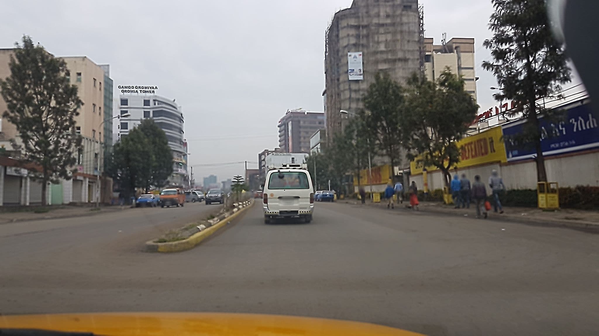Street view near Bole International Hotel, Addis Ababa