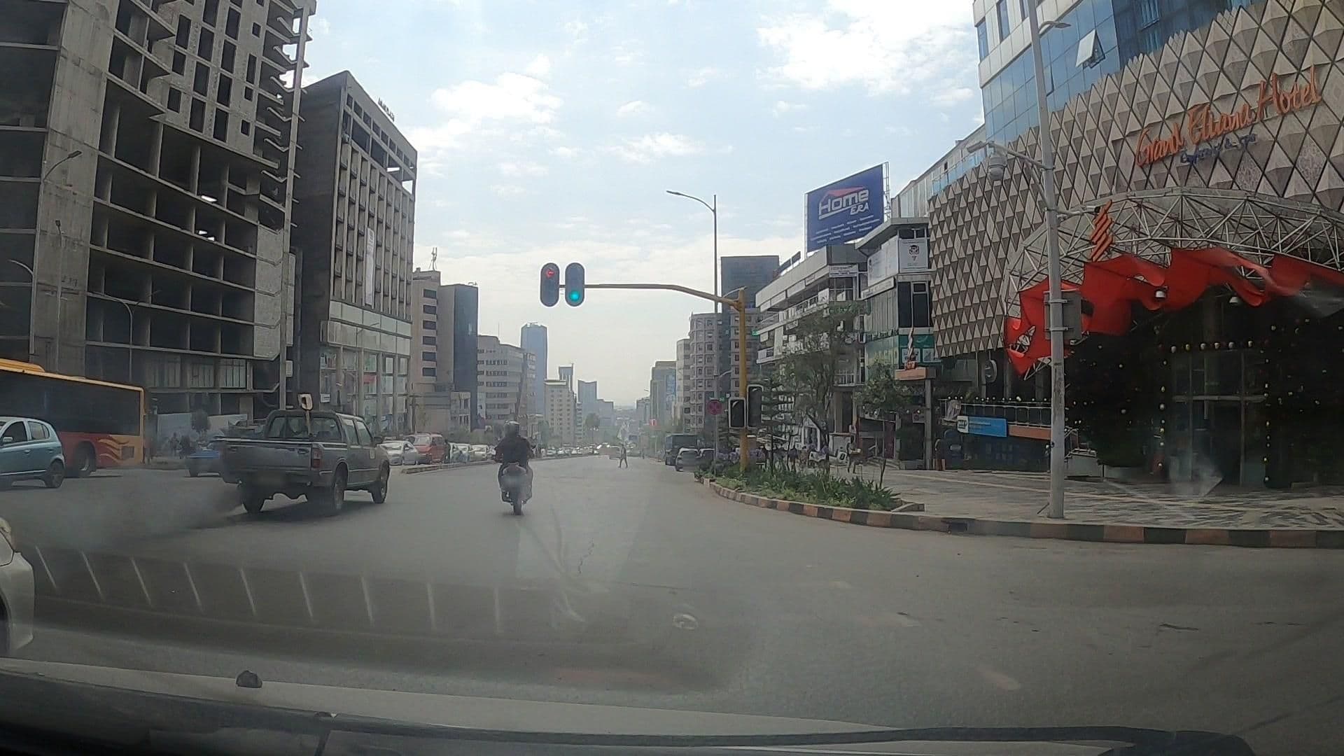 Street view near Eliana Hotel, Addis Ababa