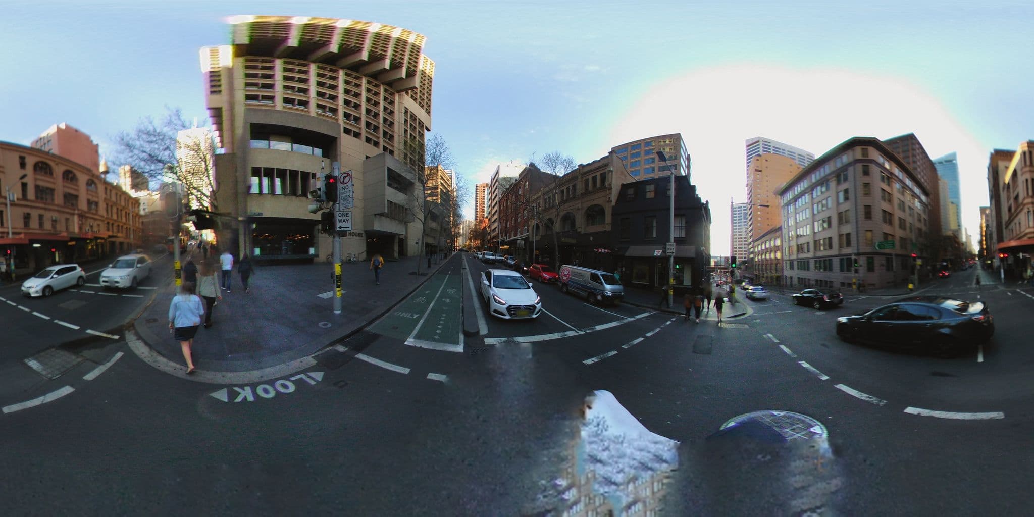 Street view near Base Backpackers Sydney, Haymarket — © aharvey (CC BY-SA · Mapillary)