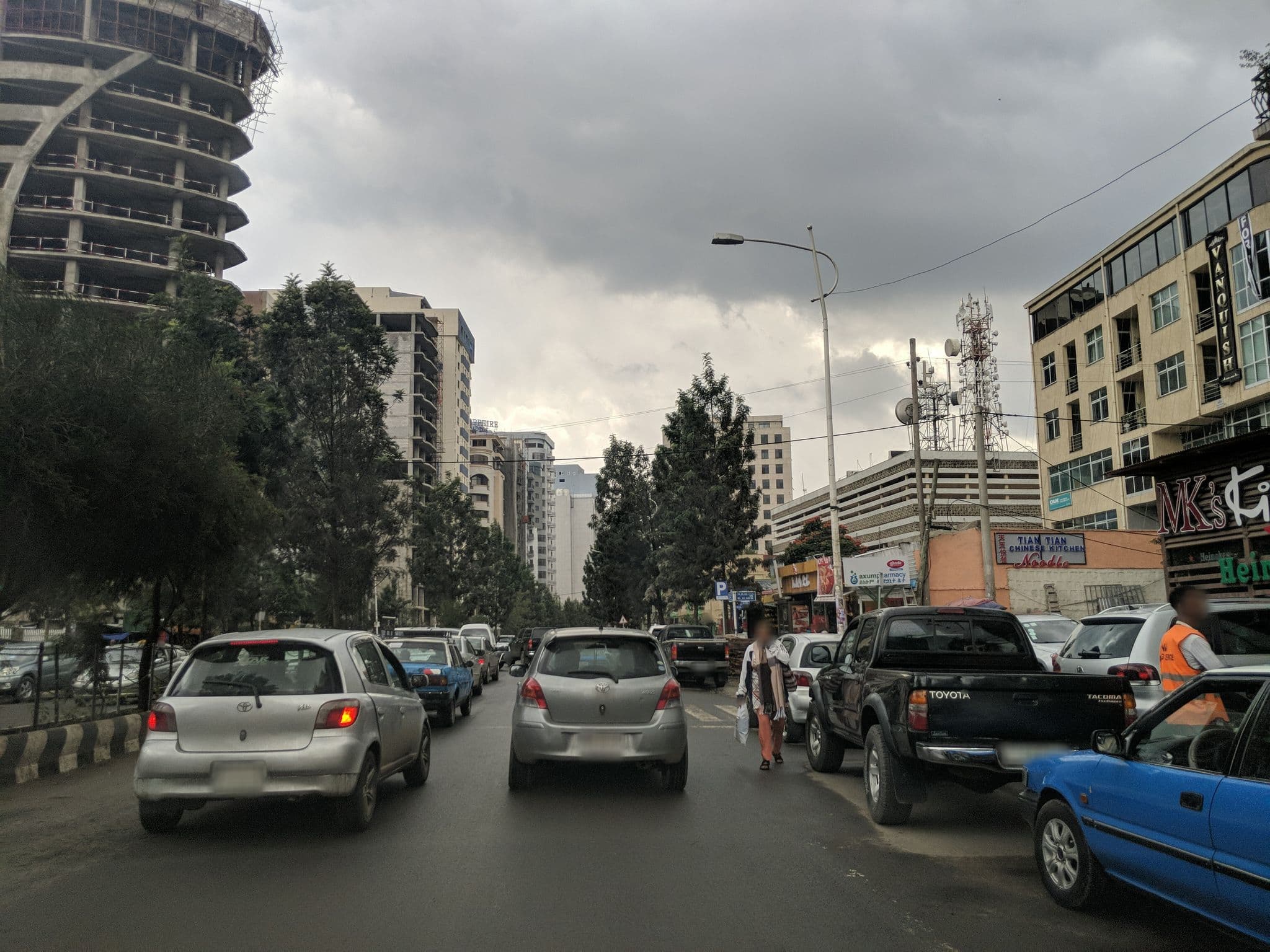 Street view near Haimi Apartment Hotel, Addis Ababa