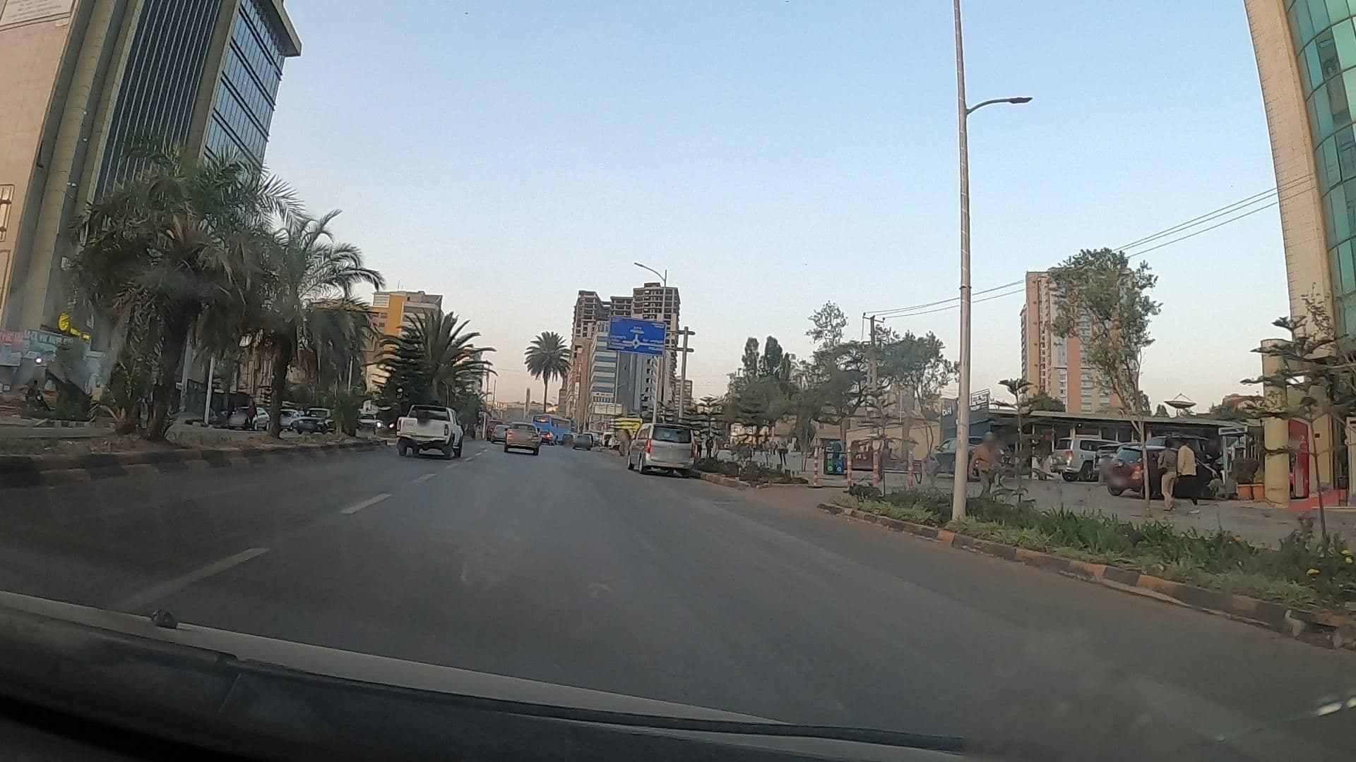 Street view near Churchill Hotel ቸርችል ሆቴል, Addis Ababa — © Regatu (CC BY-SA · Mapillary)
