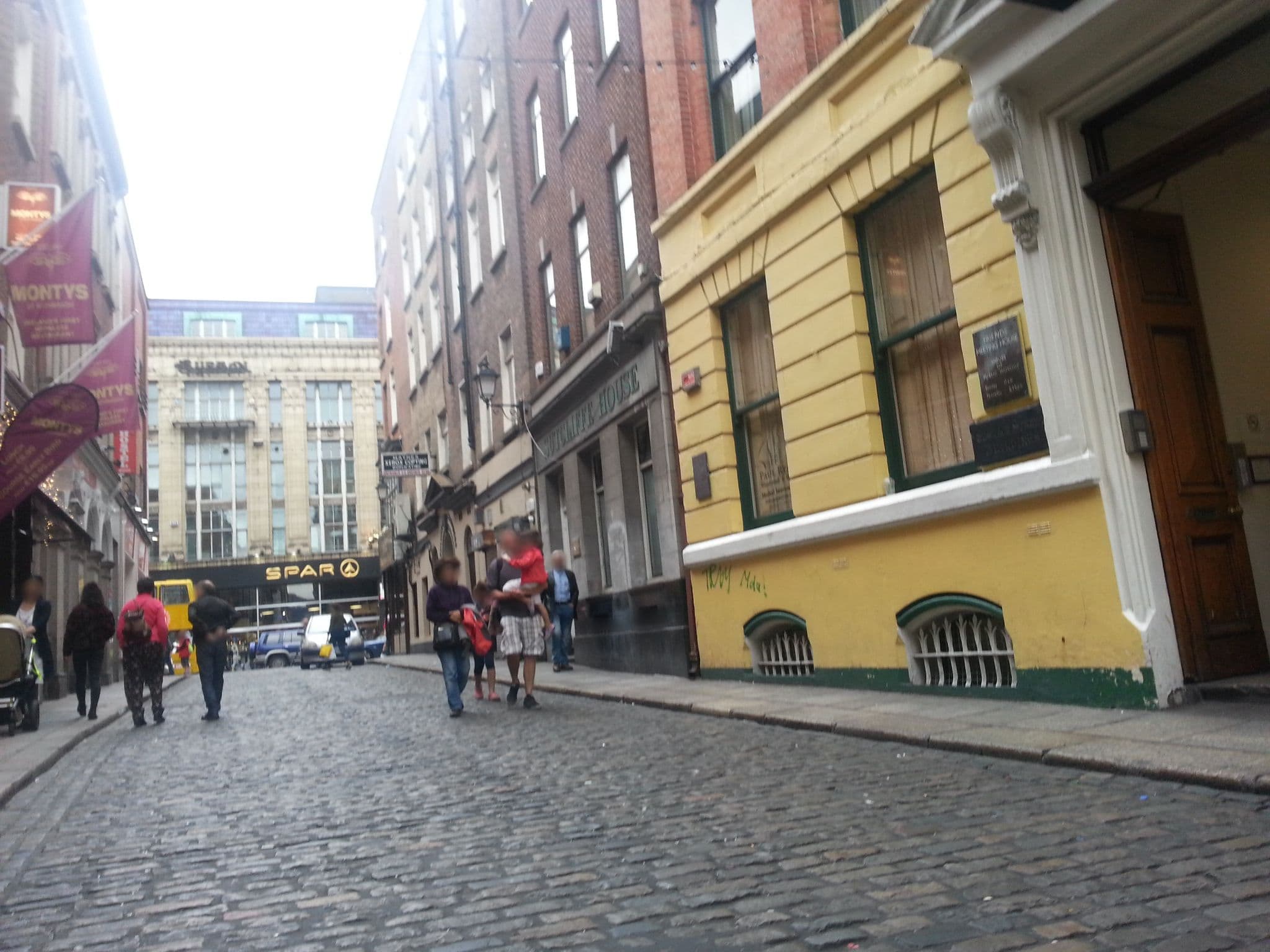Street view near The Merchant House, Dublin — © pbb (CC BY-SA · Mapillary)
