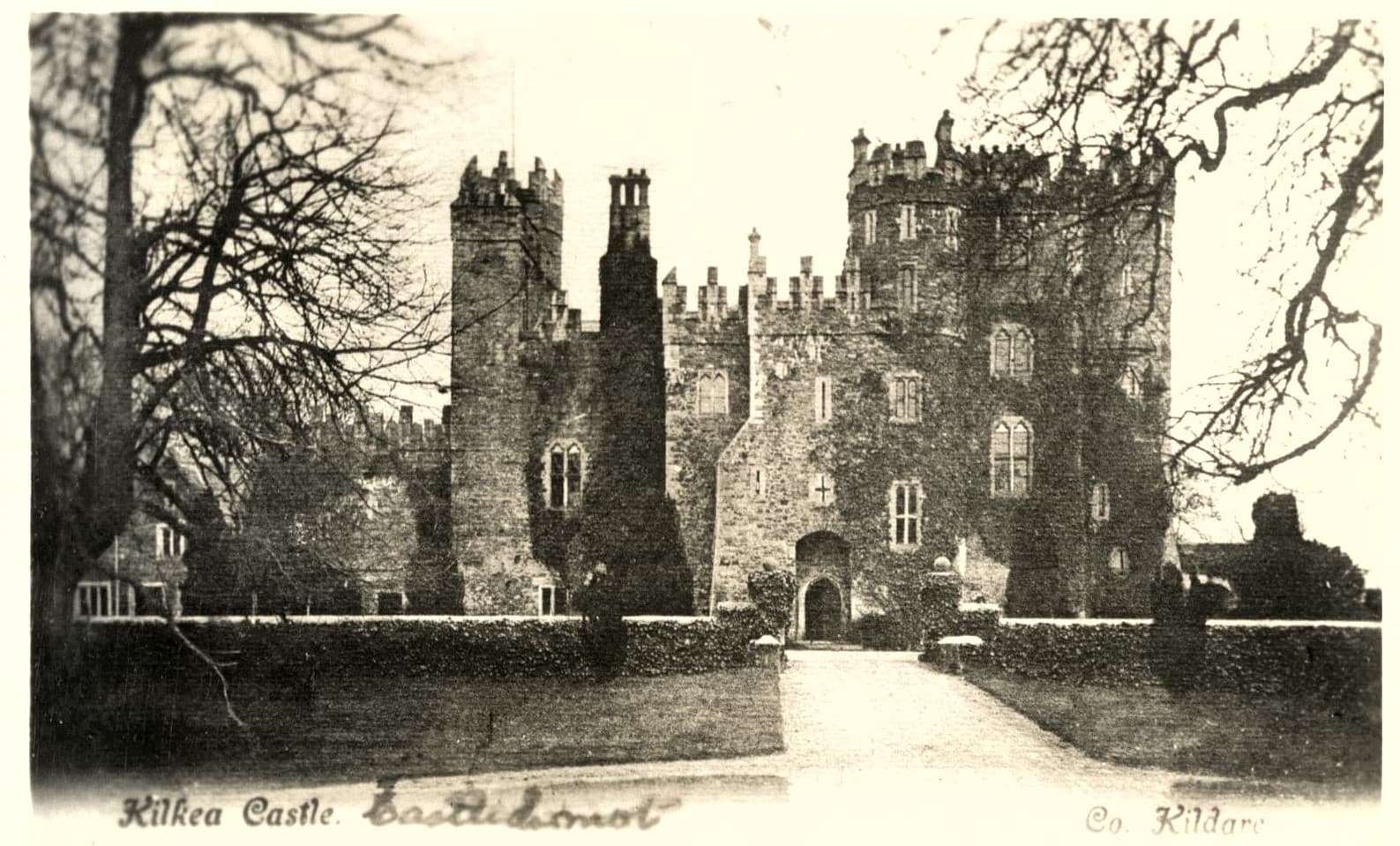 Kilkea Castle (via Wikimedia Commons, CC BY-SA 4.0)