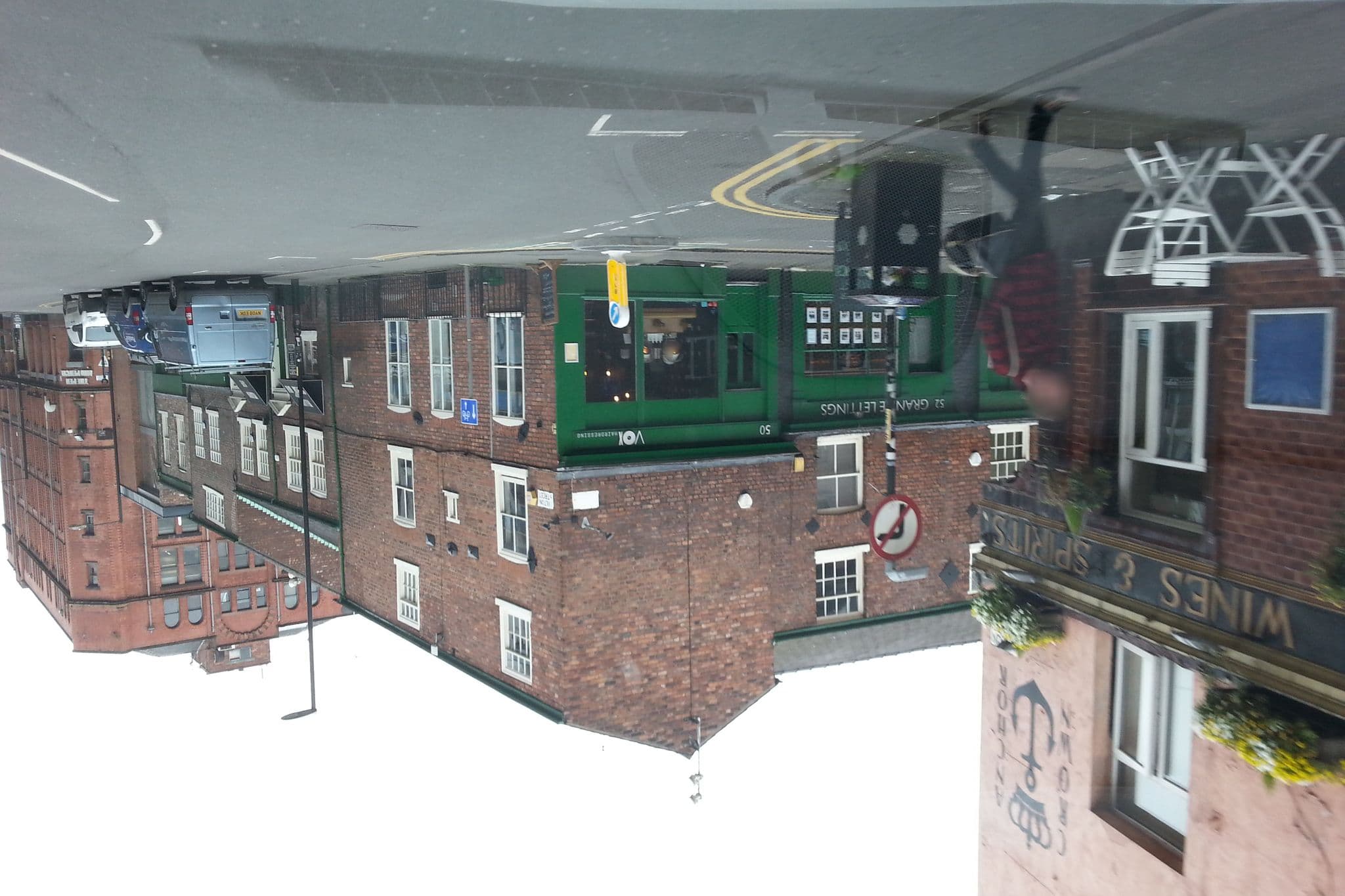 Street view near Crown & Anchor, Manchester — © adam2 (CC BY-SA · Mapillary)