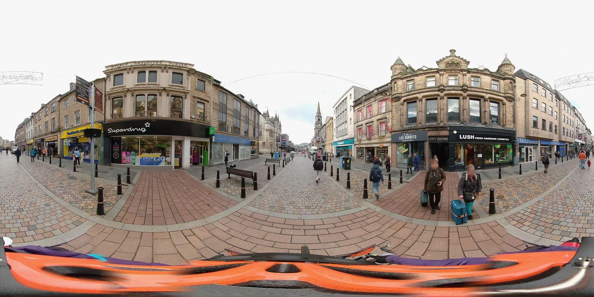 Street view near City Hostel, Inverness