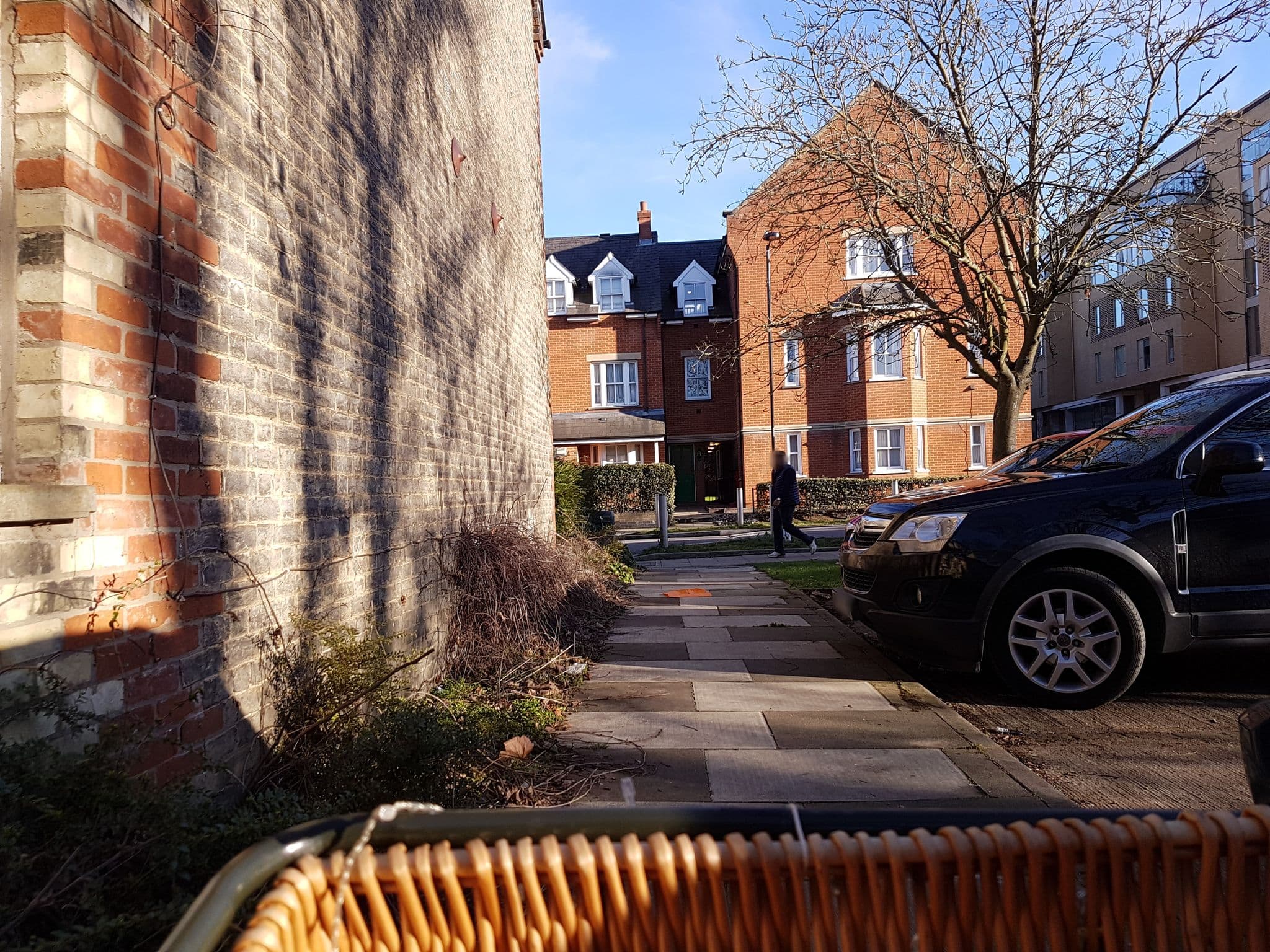 Street view near Tenison Towers, Cambridge — © cyclestreets (CC BY-SA · Mapillary)