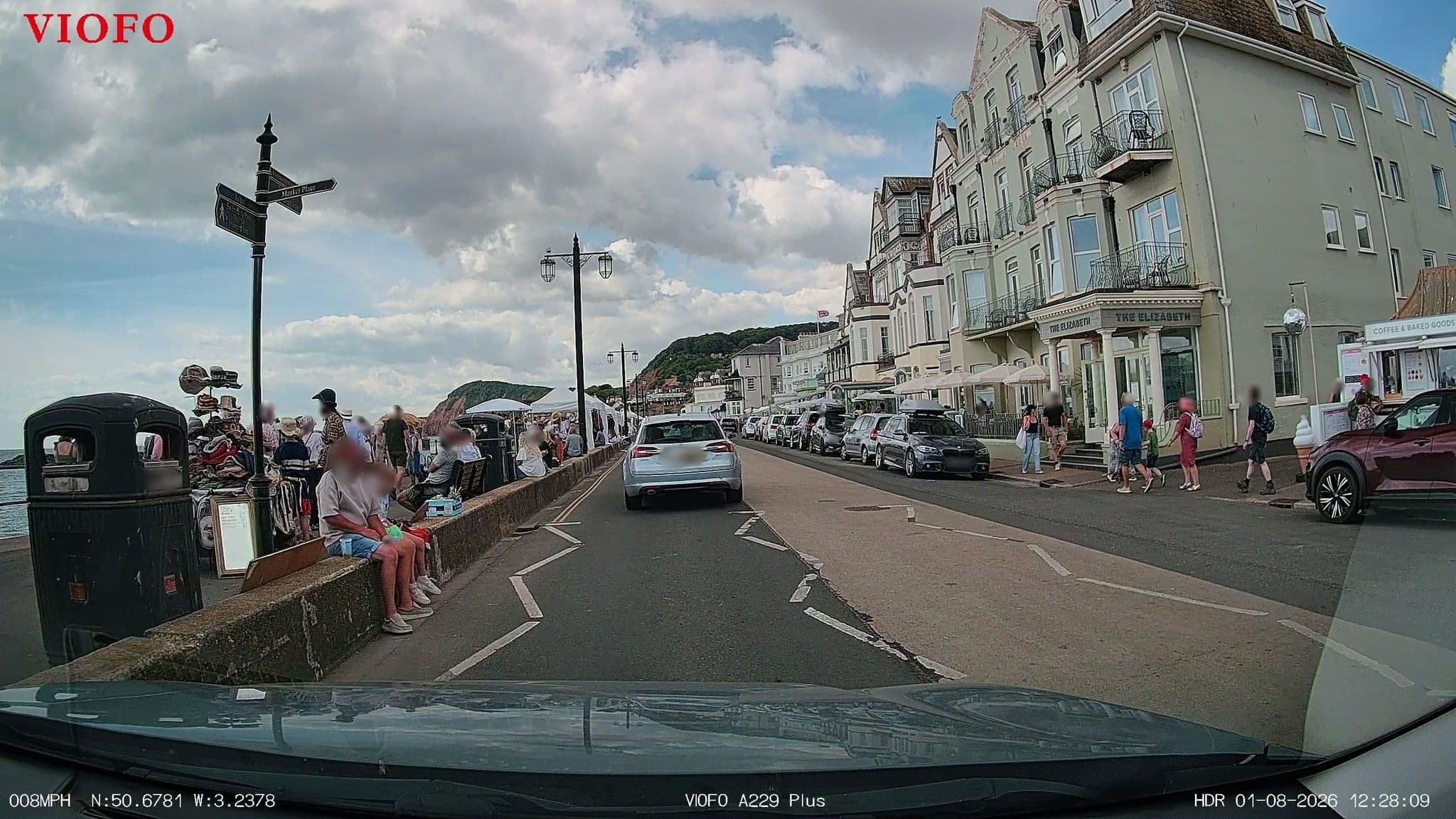 Street view near Elizabeth Hotel, Sidmouth — © RyanBush (CC BY-SA · Mapillary)