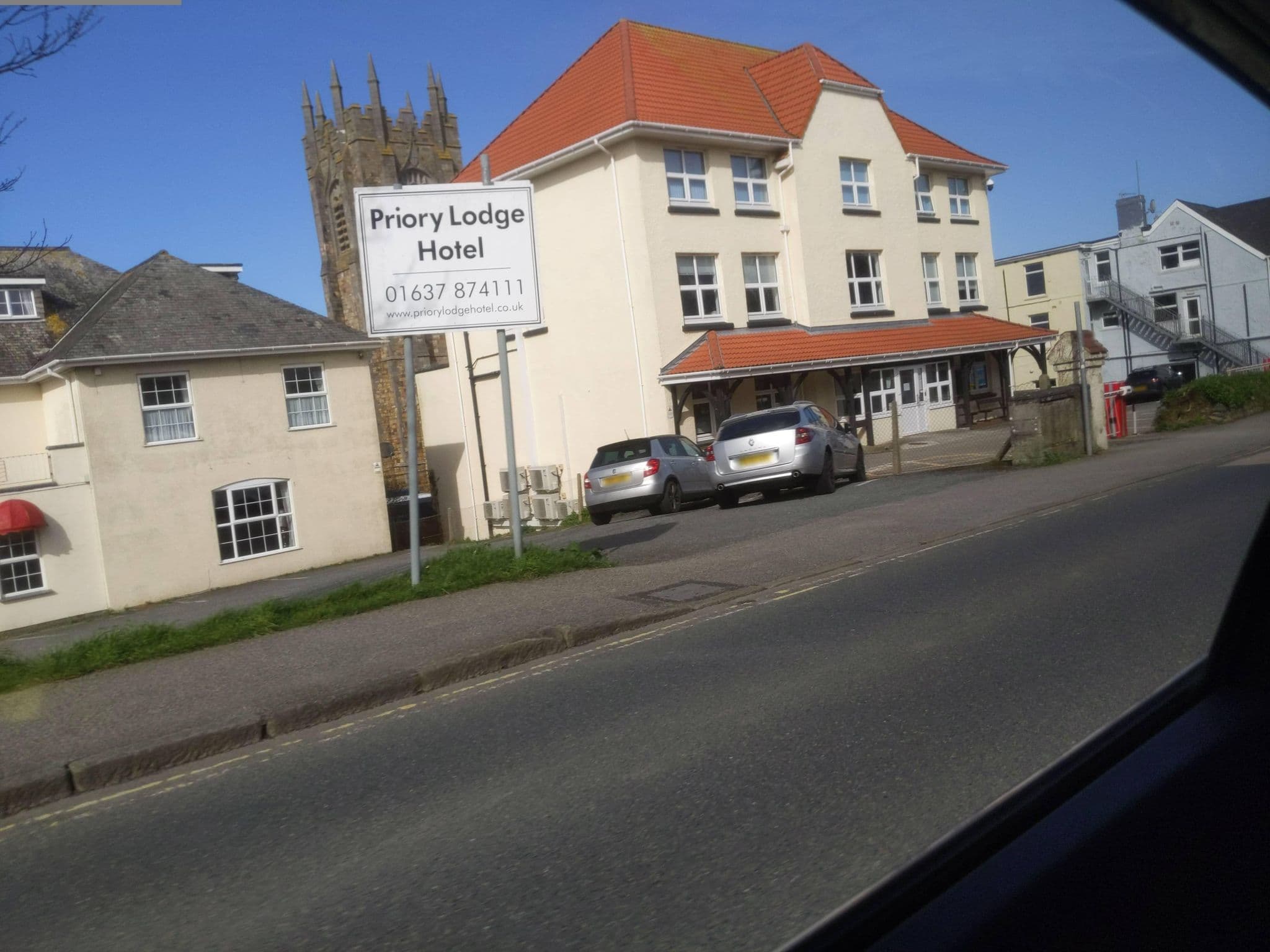 Street view near Priory Lodge, Newquay